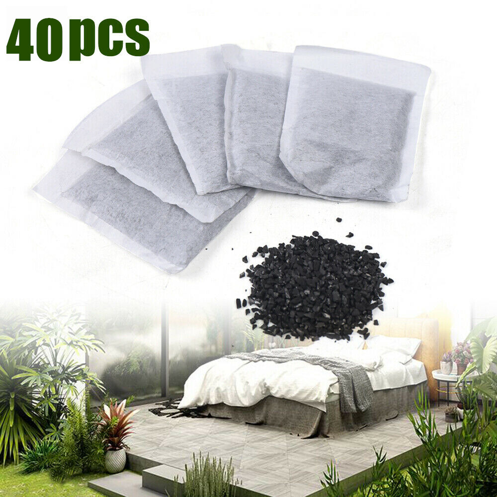 40pcs Activated Carbon Charcoal Filter Bags For Water Distiller Machine Purifier