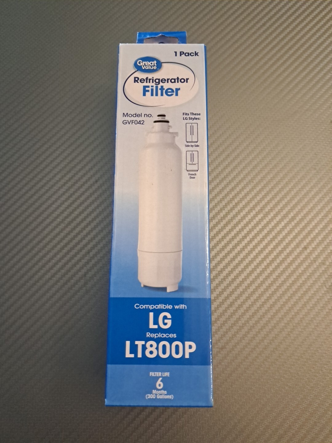 Replacement Water Filter Great Value LG Models LT800P 6 months 300 Gallons NEW