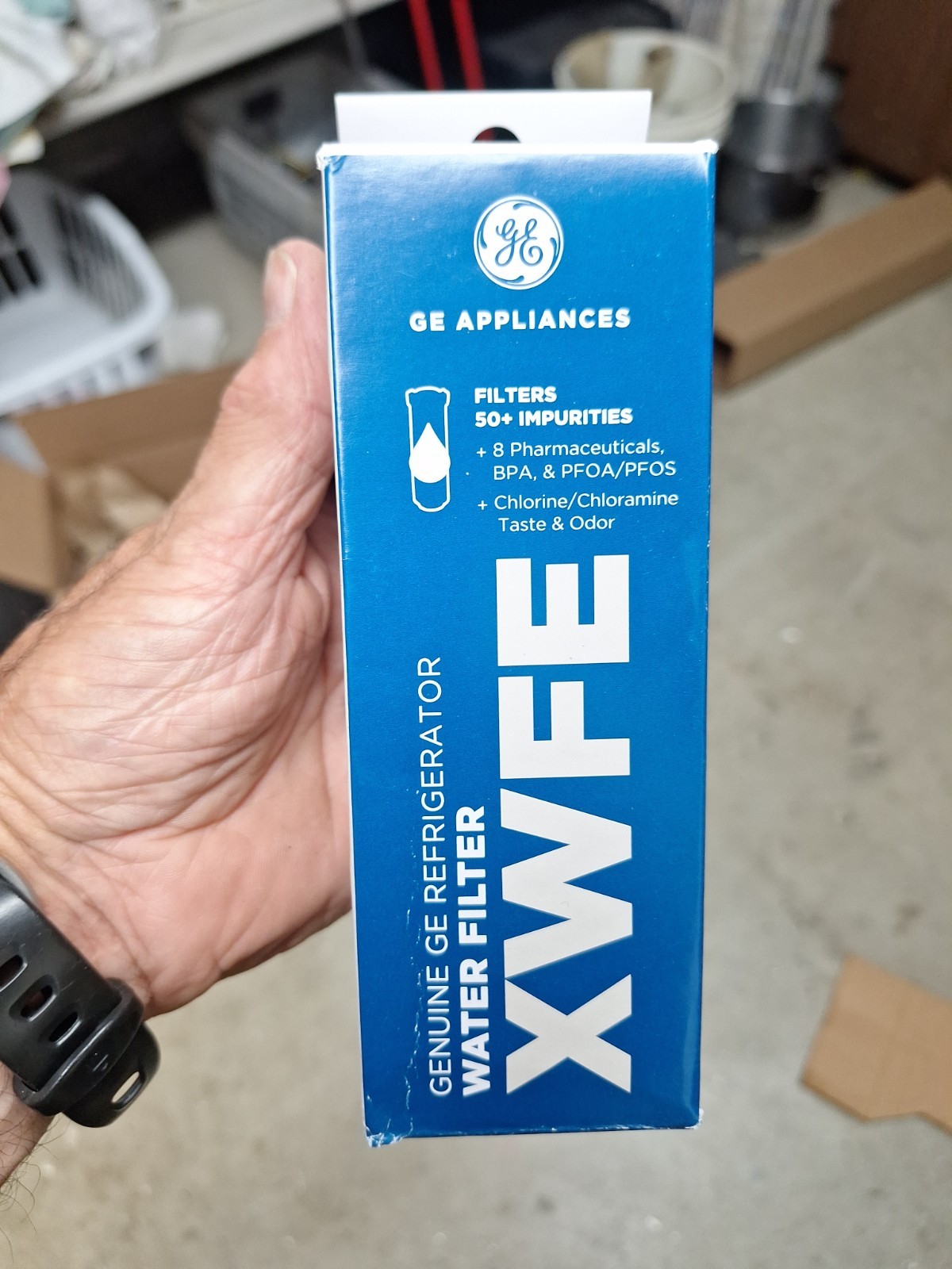 NEW Genuine GE XWFE Refrigerator Filter NO CHIP Fit French Door Or Side By Sides
