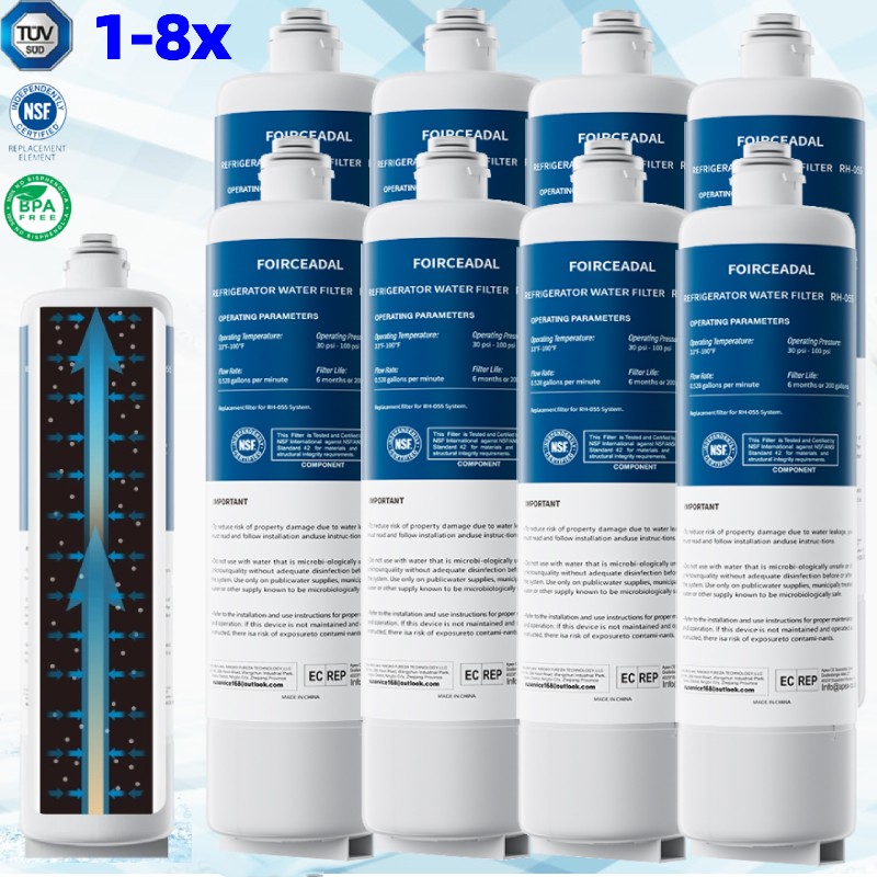 8~2PACK For Bosch Ultra Clarity Pro BORPLFTR50 WFC100MF Water Filter White NEW