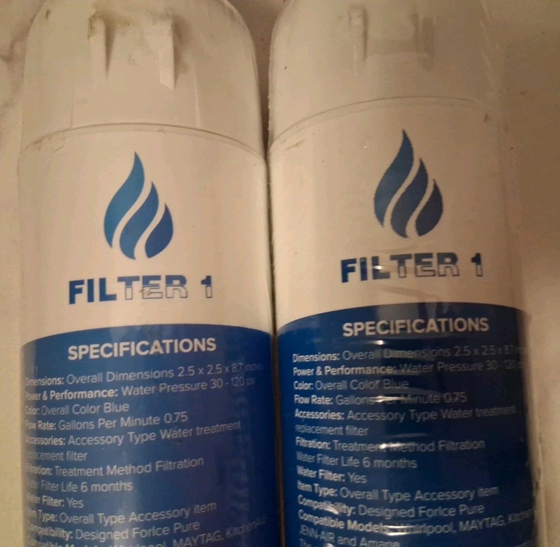 Unbranded Replacement Refrigerator Water Filters Filter1 New Lot Of 2 Without…