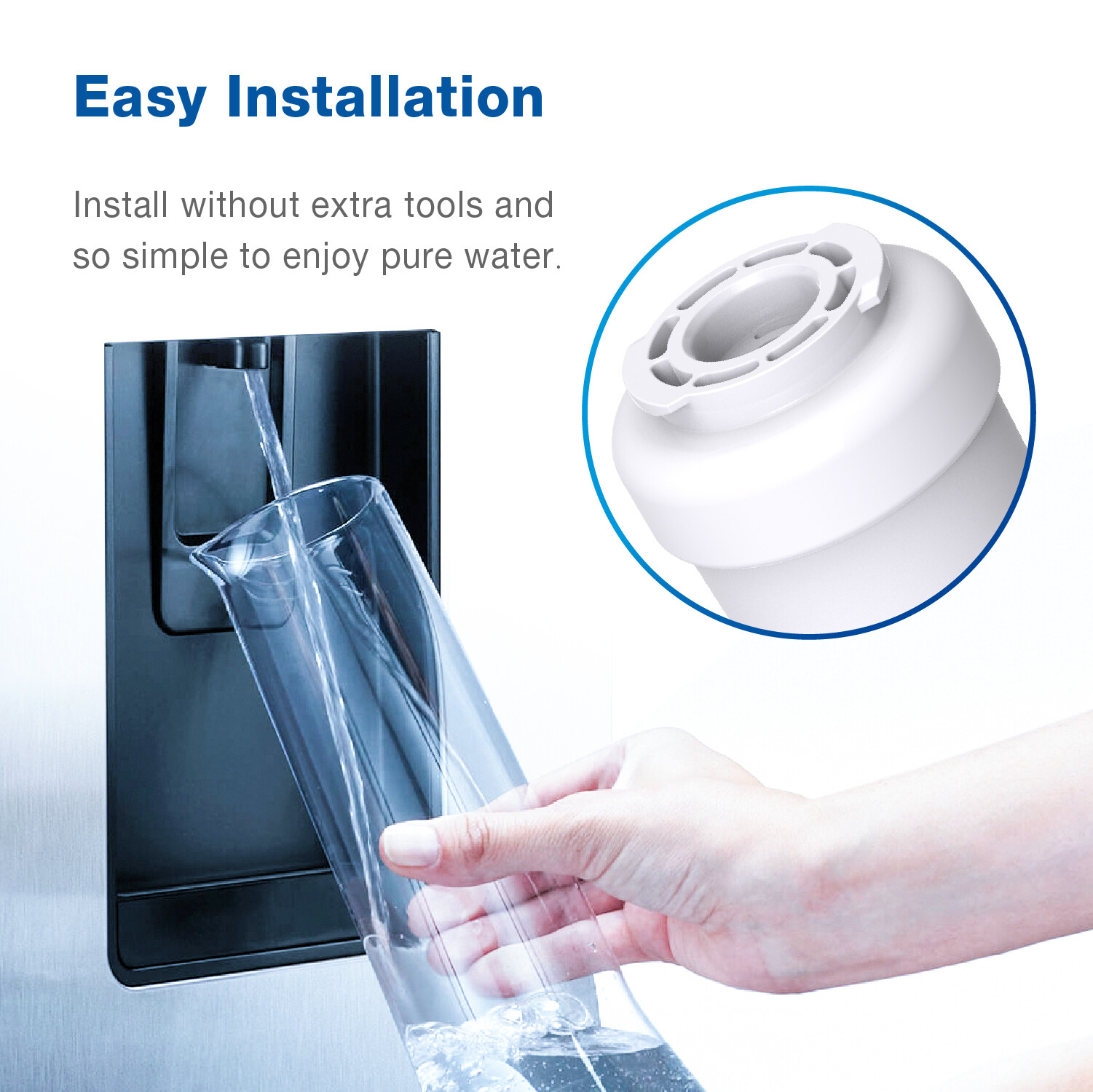 Waterspecialist Refrigerator Water Filter Replacement for GE® SmartWater MWF®(2)