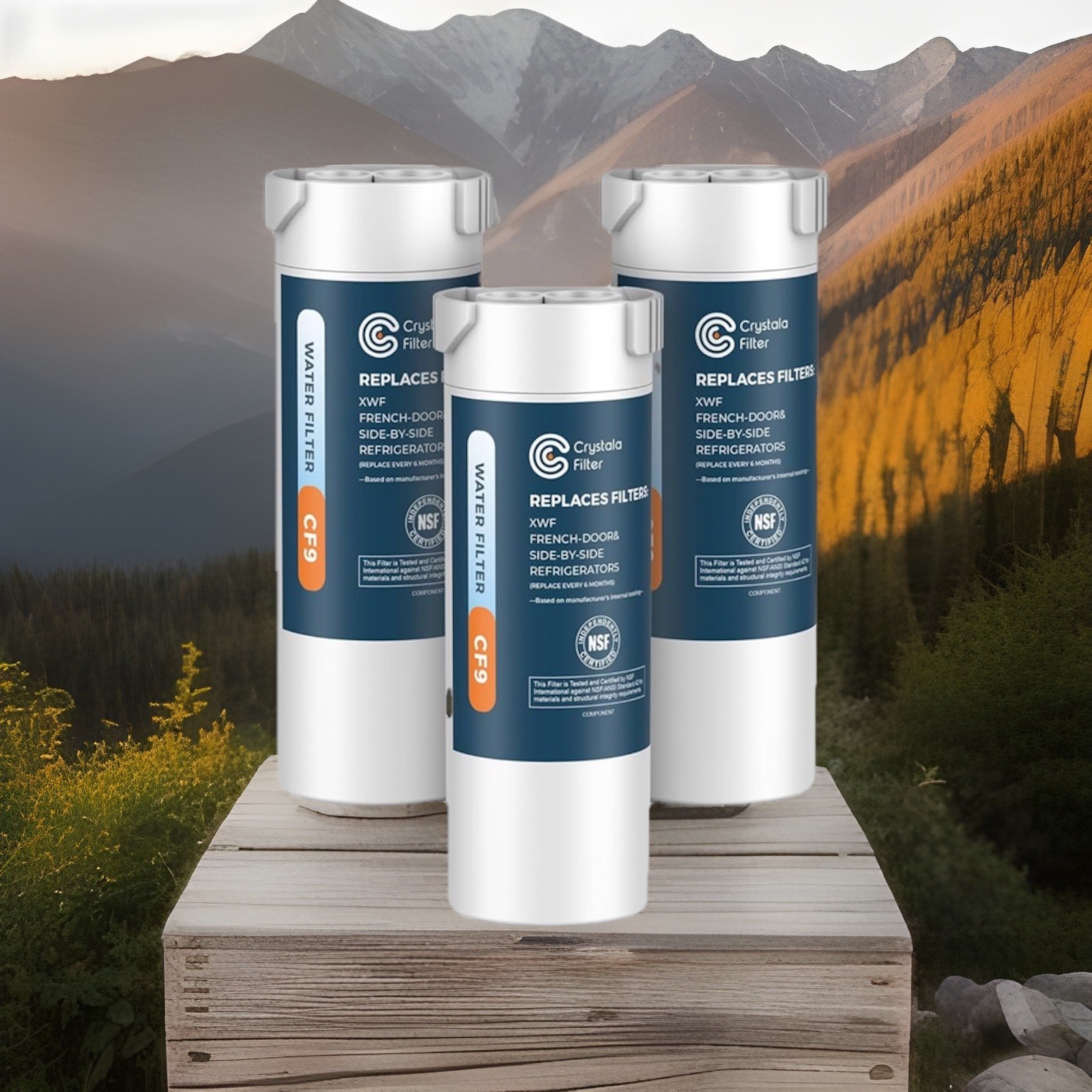 XWF Replacement for GE XWF Refrigerator Water Filter Pack of 3 New Factory Seal