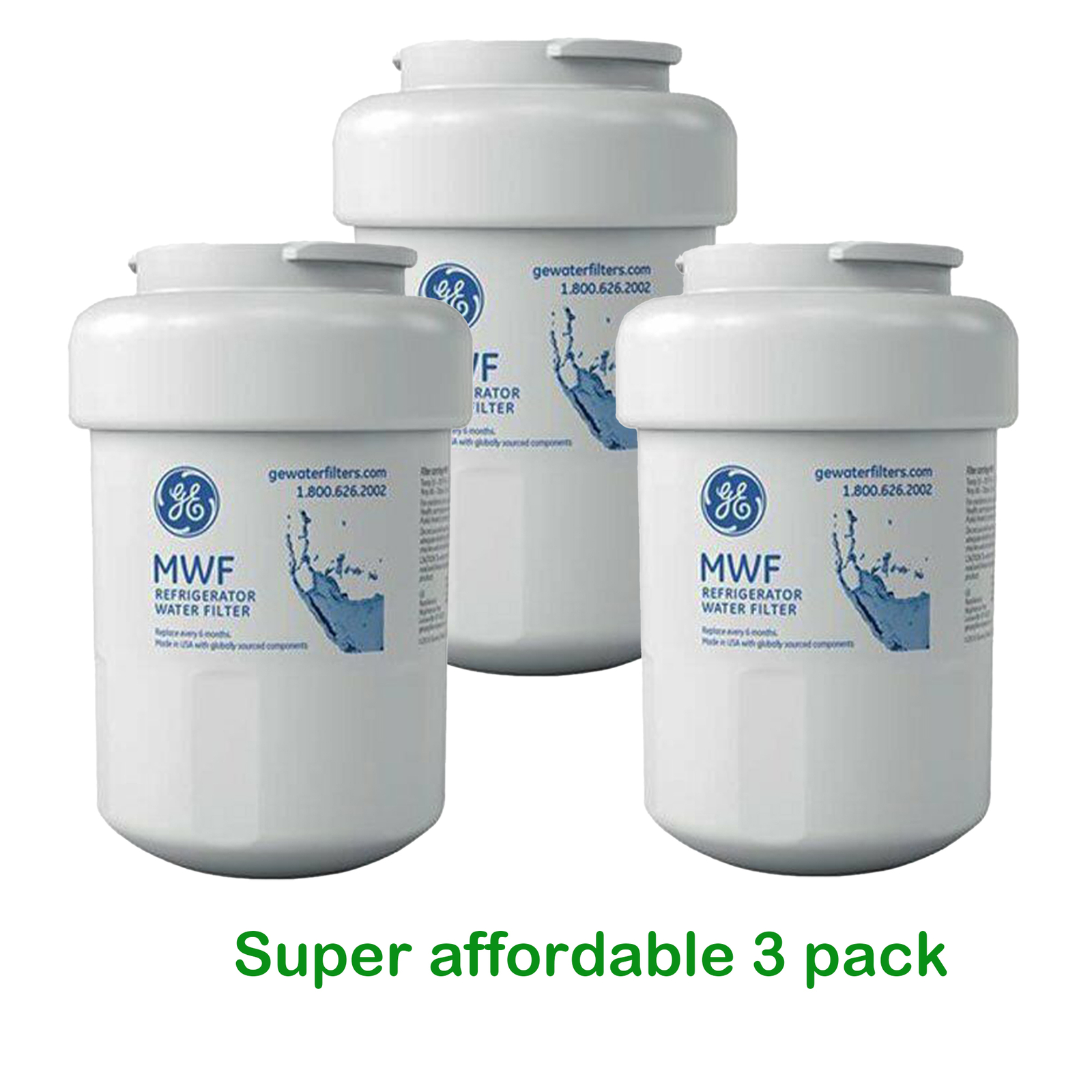 General Electric Tool Free Refrigerator Replacement Water Filter MWF