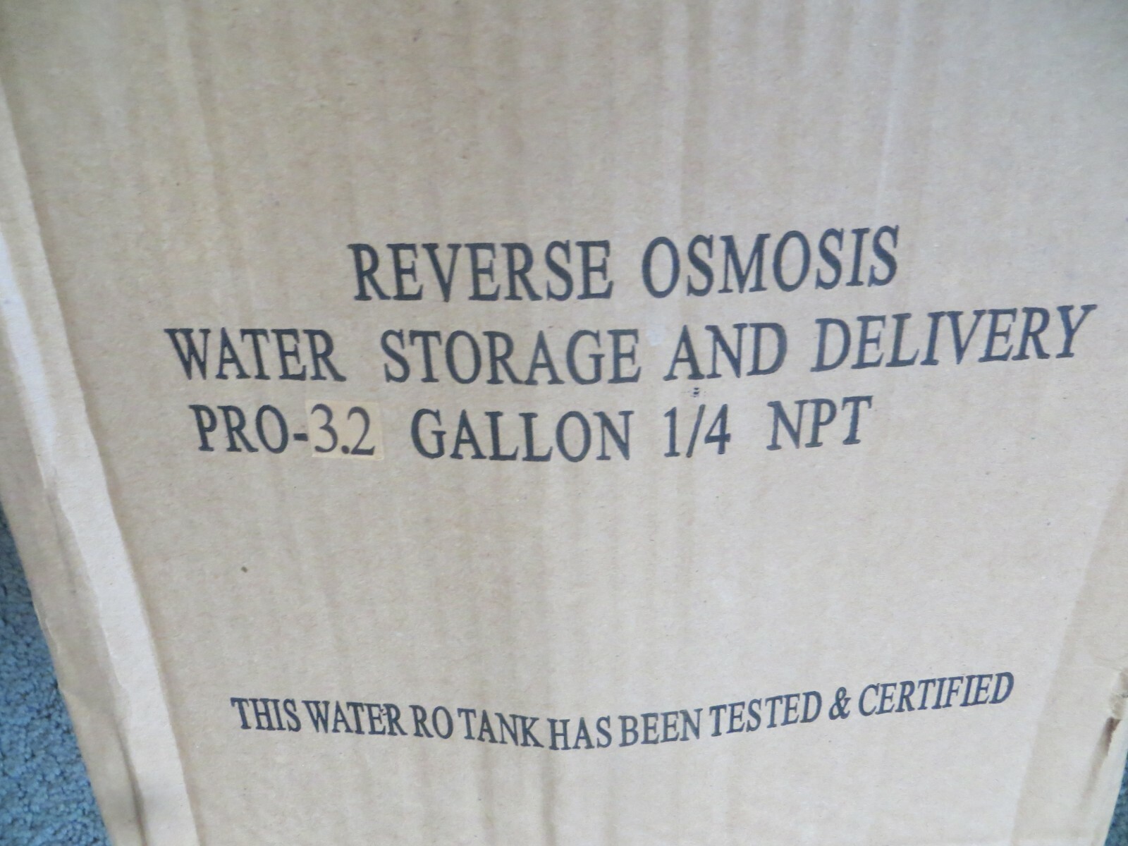 Pressurized Water Storage RO 3.2 Gallon Tank 1/4″ NPT