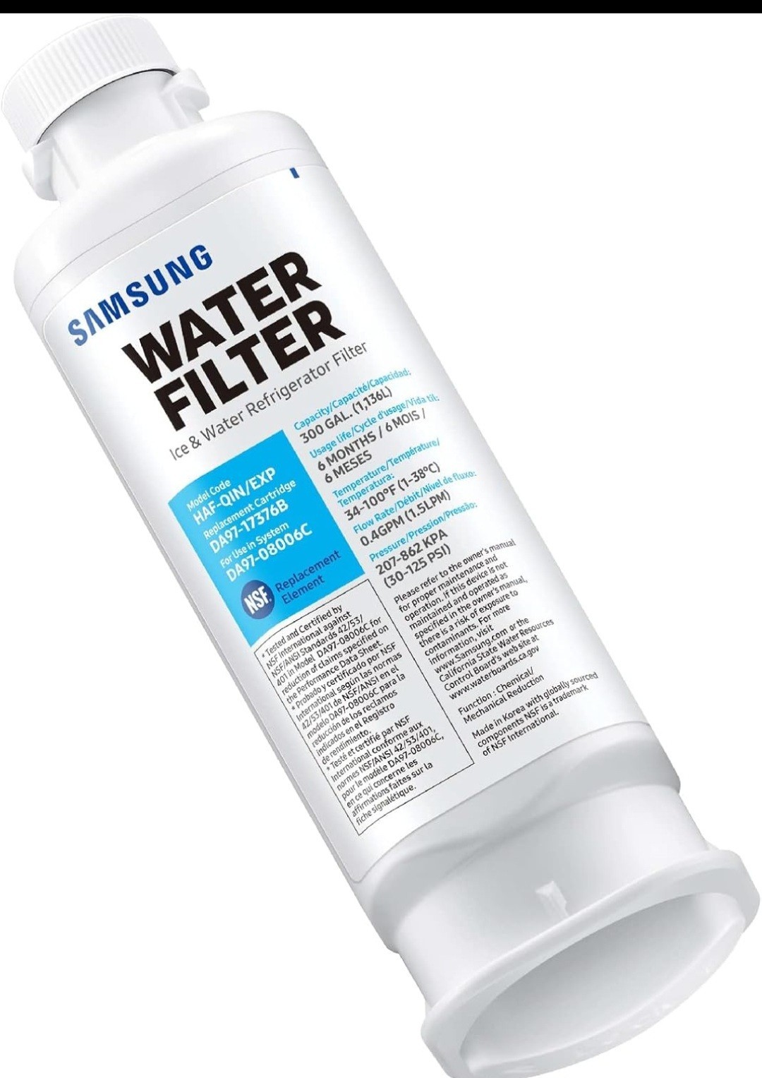 Genuine Samsung DA97-17376B HAF-QIN/EXP Water Filter Lot Of 2