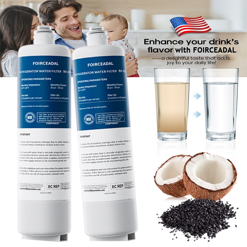 2 PACK For Bosch Ultra Clarity Pro BORPLFTR50 Water Filter #WFS200MF/WFS210MF