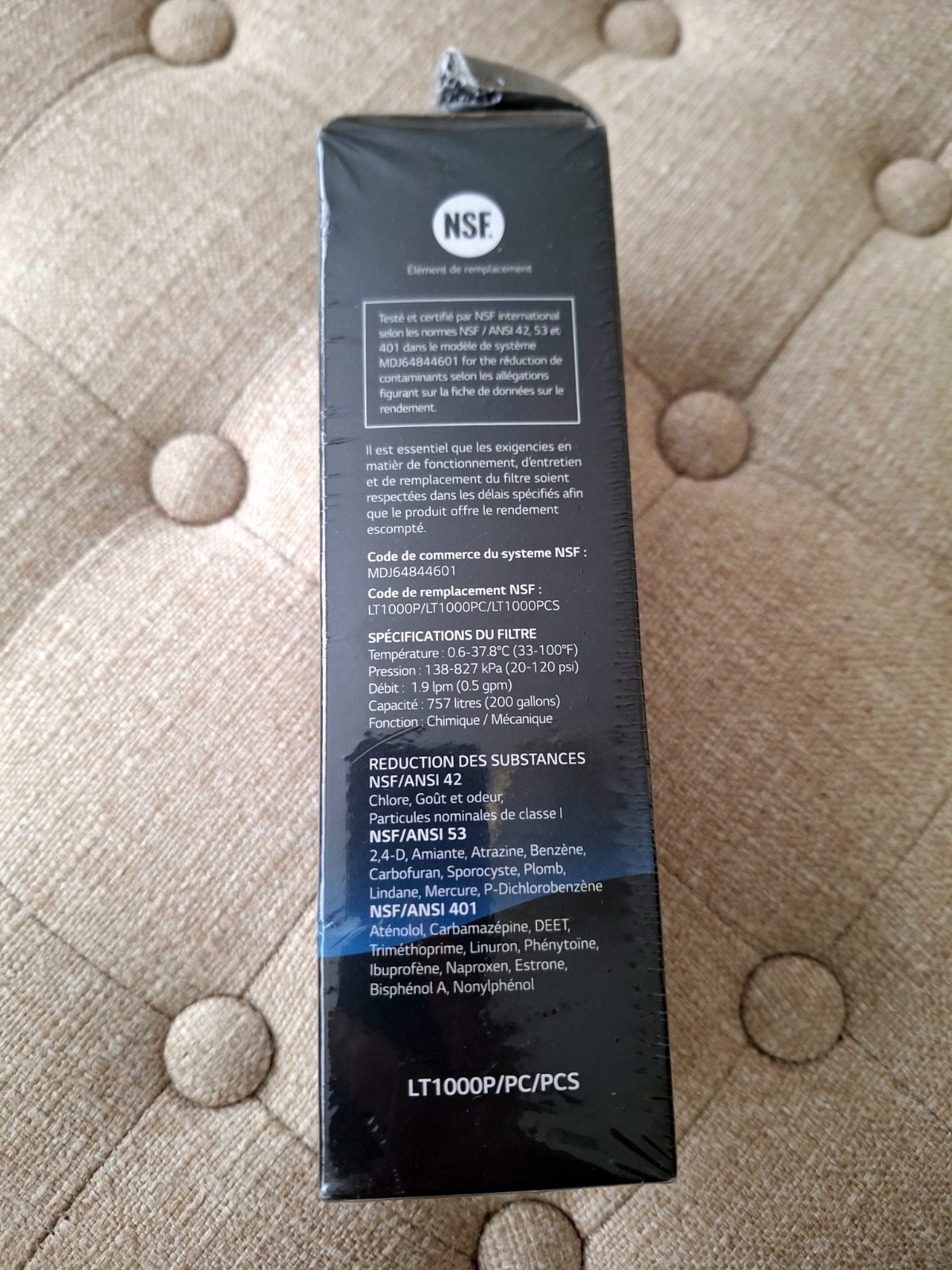 ⚜️Genuine LG LT1000P Refrigerator Water Filter OEM White Factory Sealed
