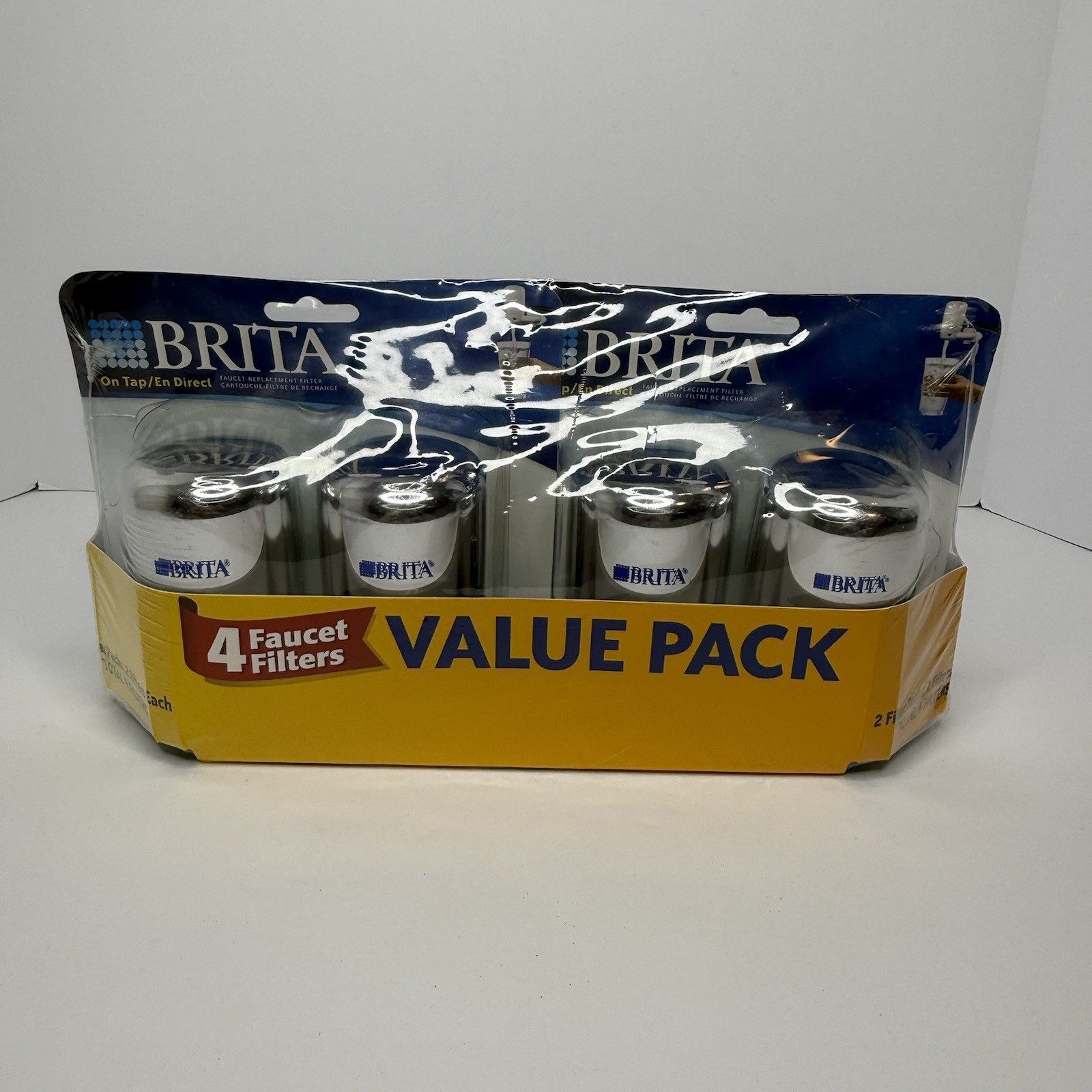 Brita On-Tap Faucet Water Filter Replacements Chrome 4 Count FF-100 & OPFF-100