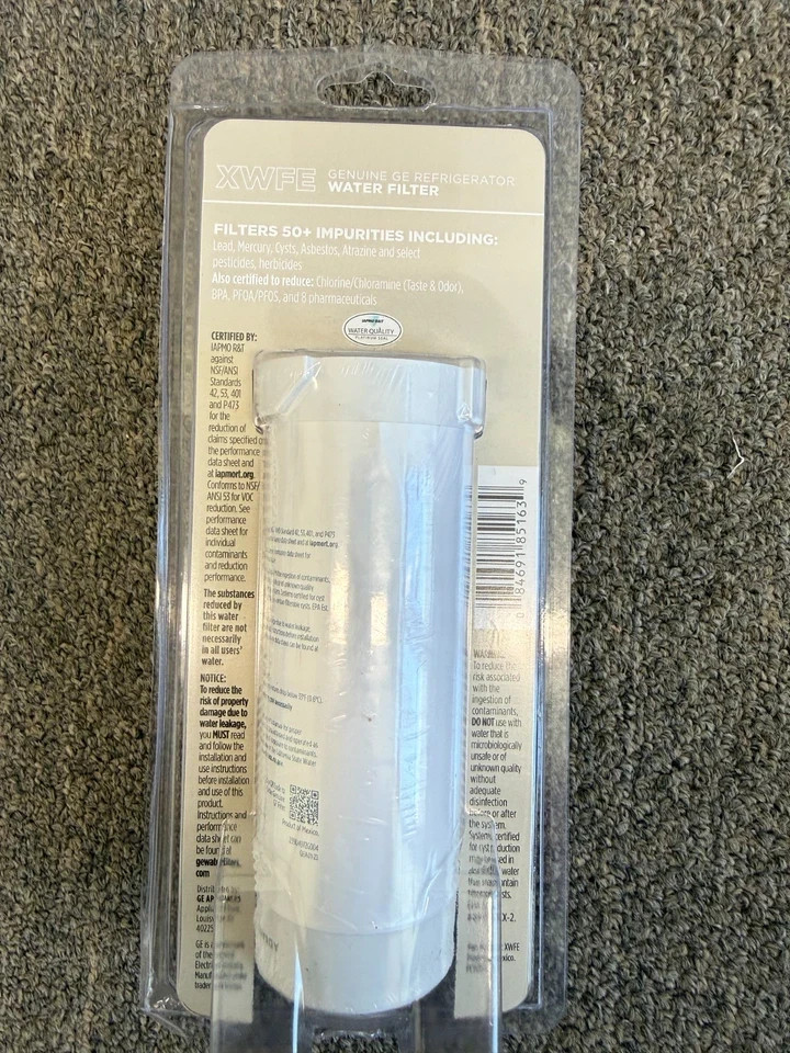 GE XWFE Water Filter – White