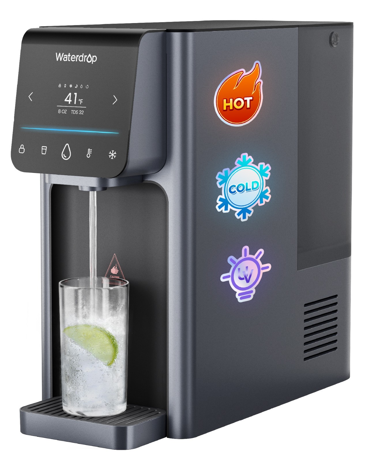 [ Hot and Cold ] Waterdrop WD-A1 Countertop Reverse Osmosis System, 7 Stages
