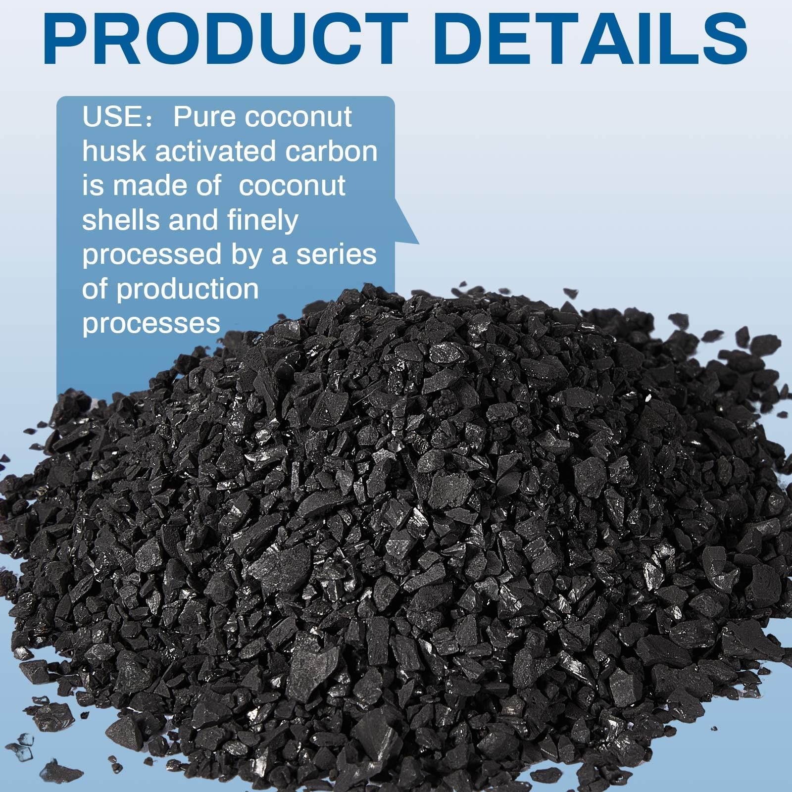 Bulk Water Air Filter Activated Charcoal Coconut Hull Granular Activated Carb…
