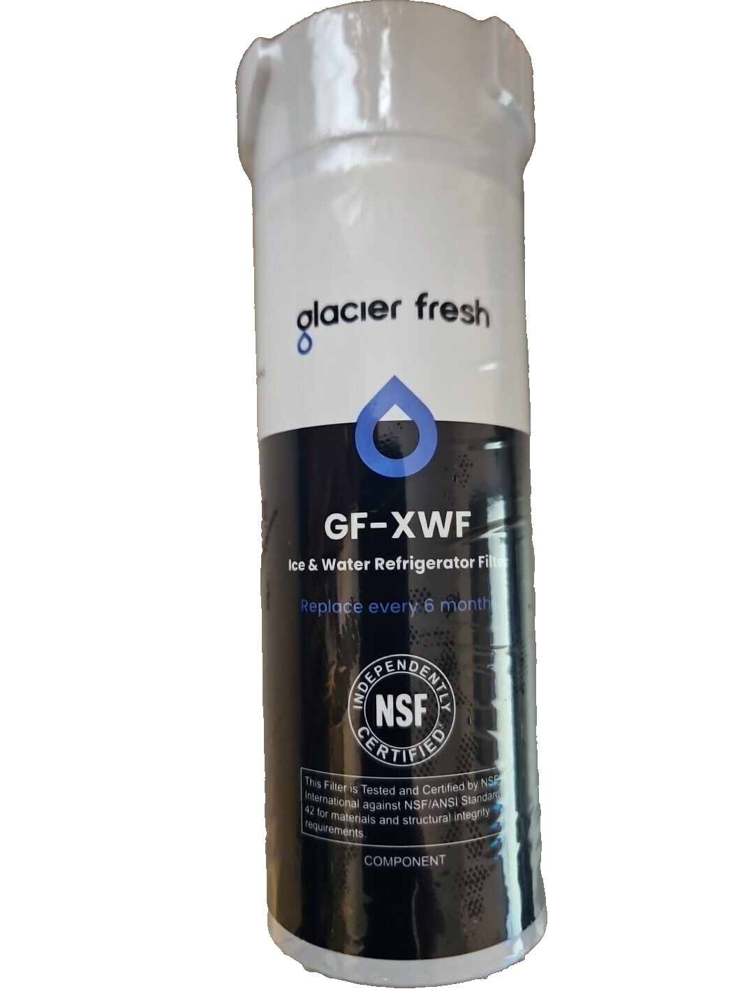 GLACIER FRESH GF-XWF Refrigerator Water Filter Replacement for GE XWF New