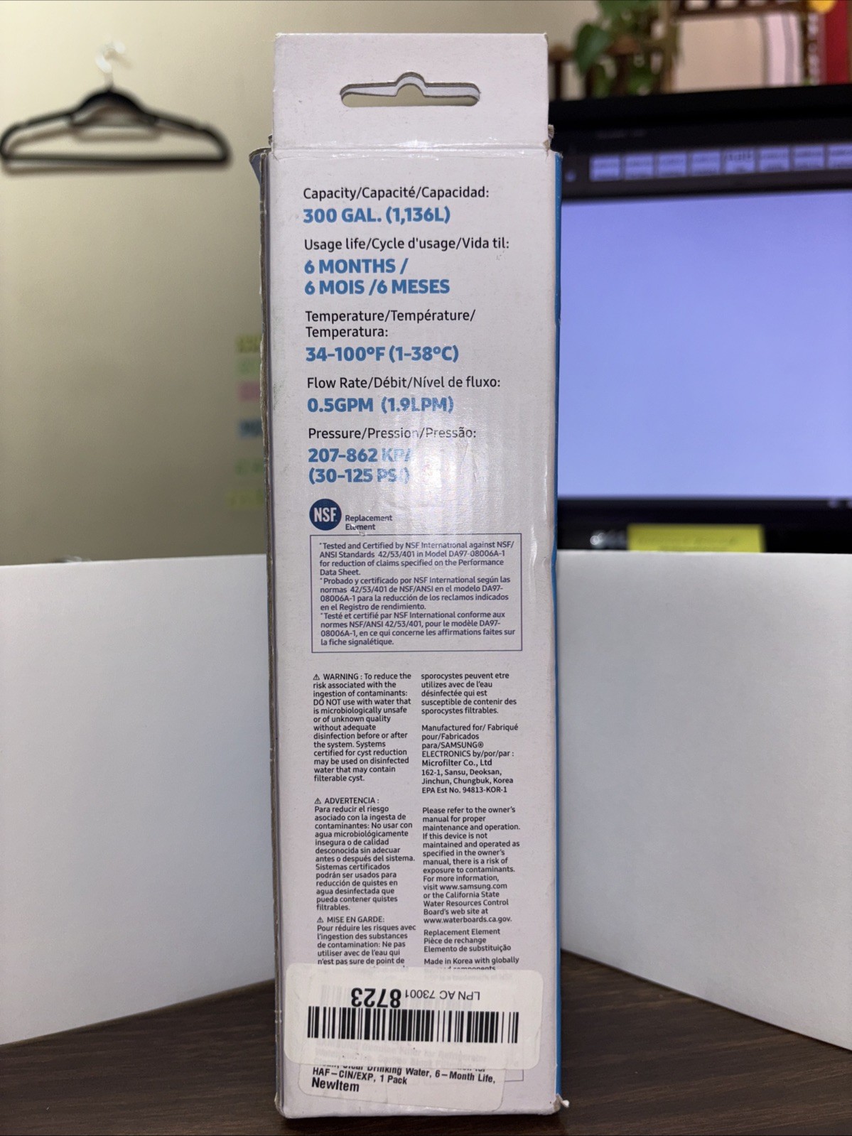 Samsung Water Filter, See Description For Model Info