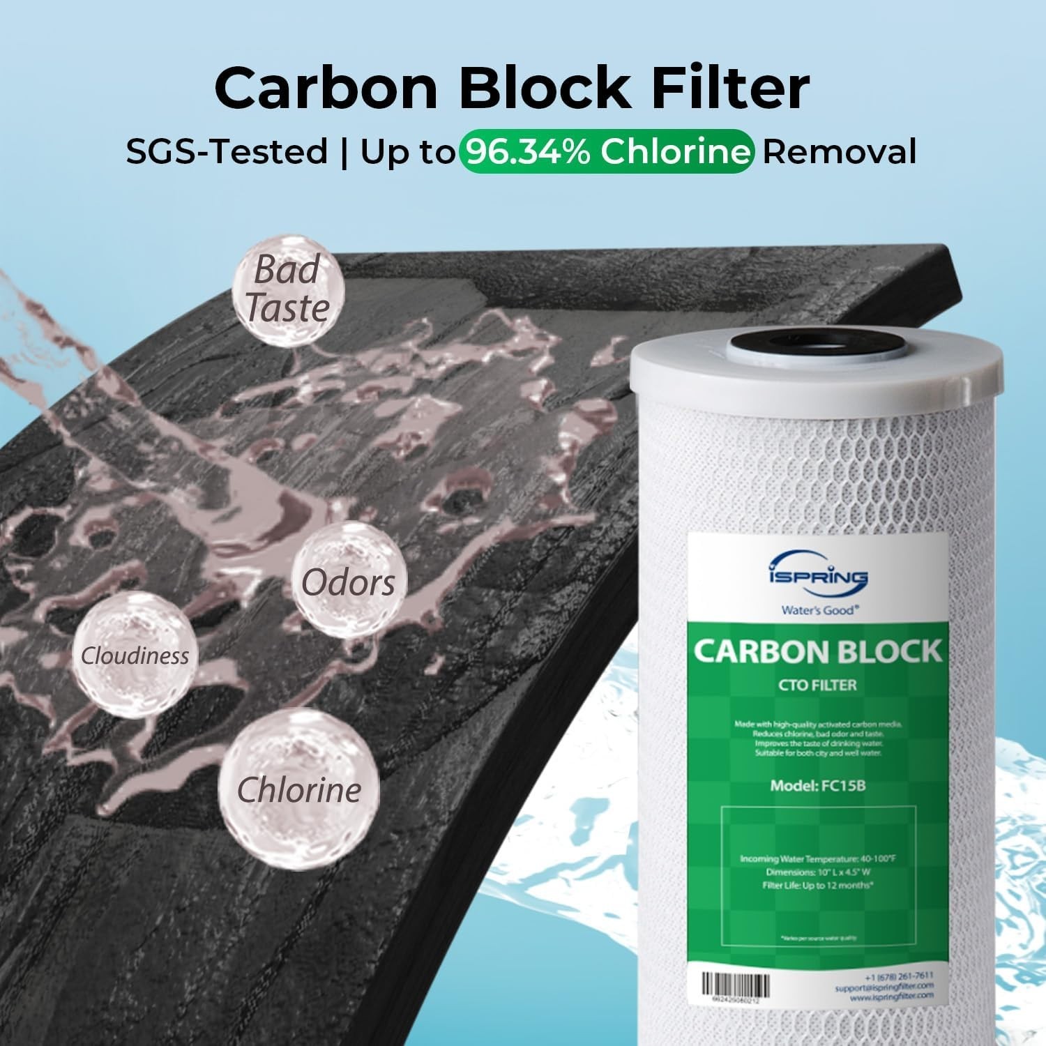 2-Pack 4.5″ x 10″ Sediment & CTO Carbon Filters – Clean Water Solutions