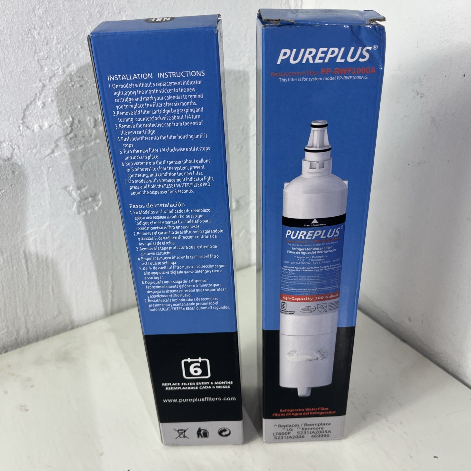 Pureplus Refrigerator Replacement Filter PP-RWF1000A-S / LT600P / 469990 New 2