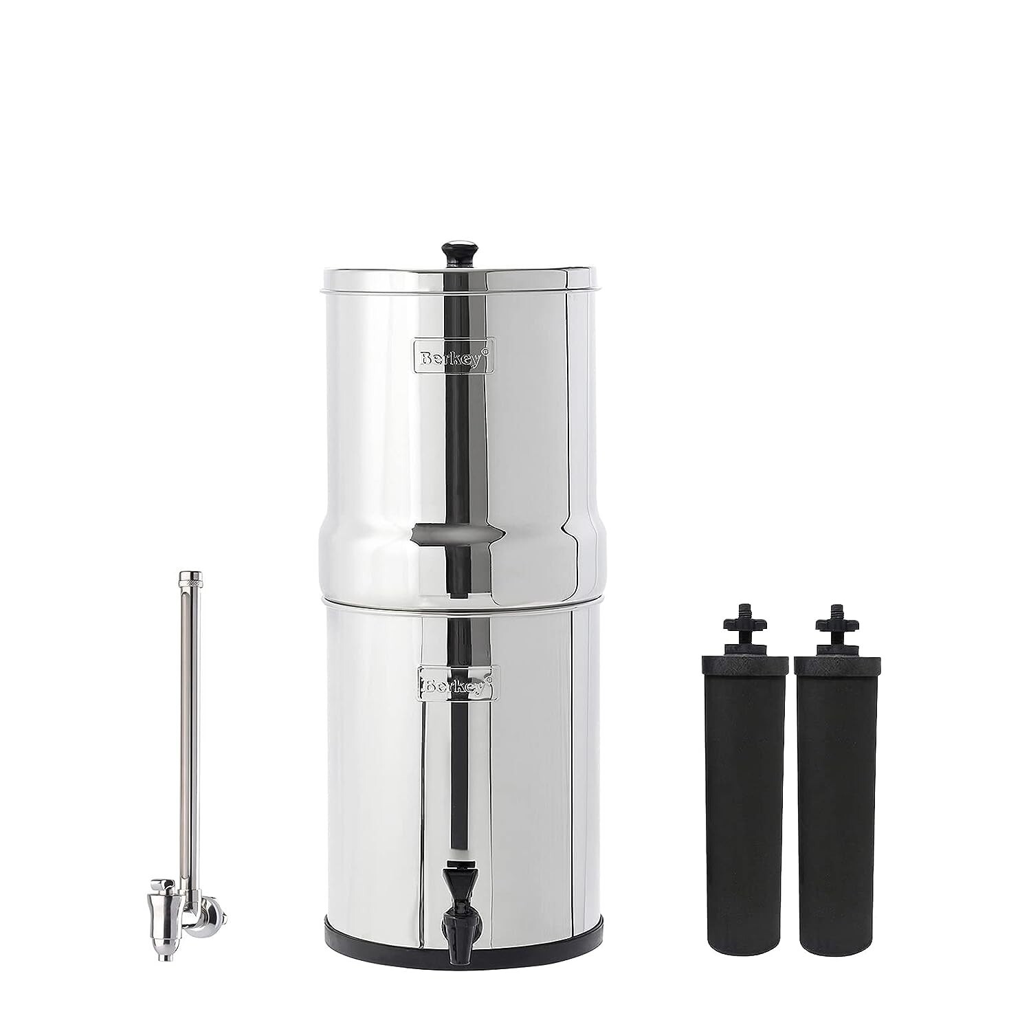 Royal Berkey Water Filter Purification System with 2 Black & SS Spigot Combo ✅
