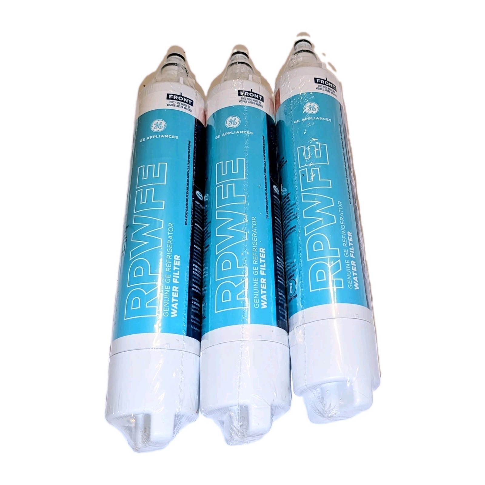 GE RPWFE Water Filter Refrigerator 3 Sealed OEM Fridge Replacement Filters Boxed