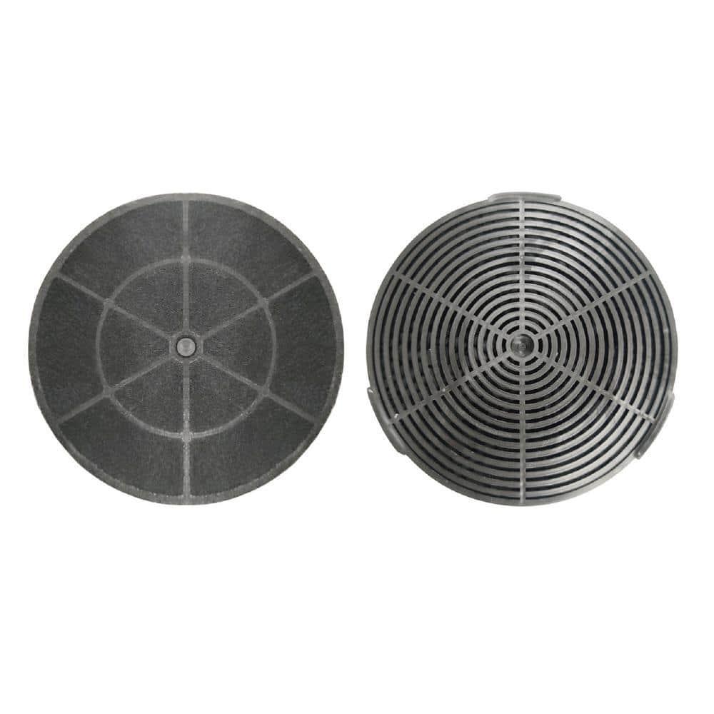 Winflo Carbon Charcoal Filters 2 Sets for Ductless Range Hoods 5.25″x5.25″ Gray