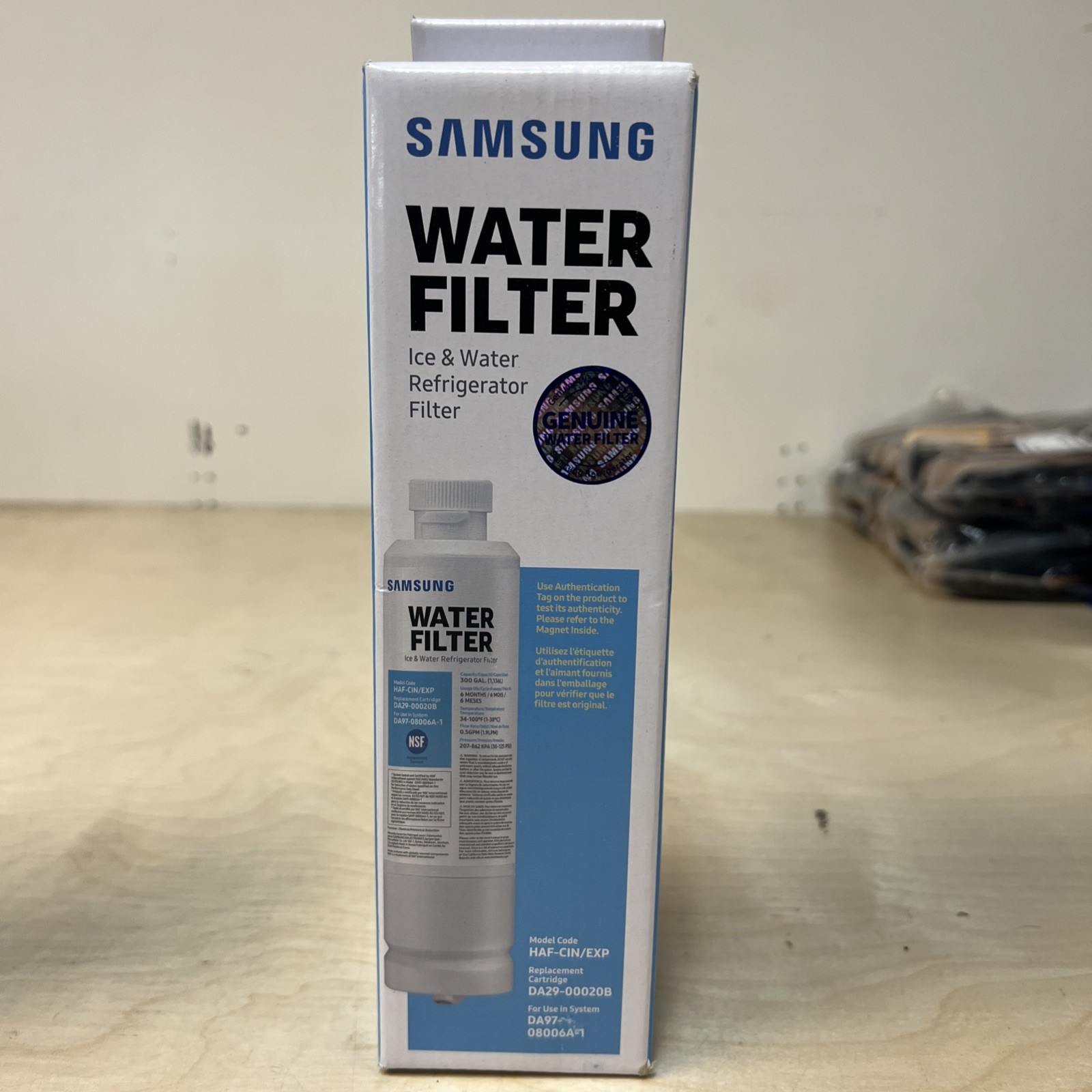 SAMSUNG Genuine Filter for Refrigerator Water and Ice, HAF-CIN