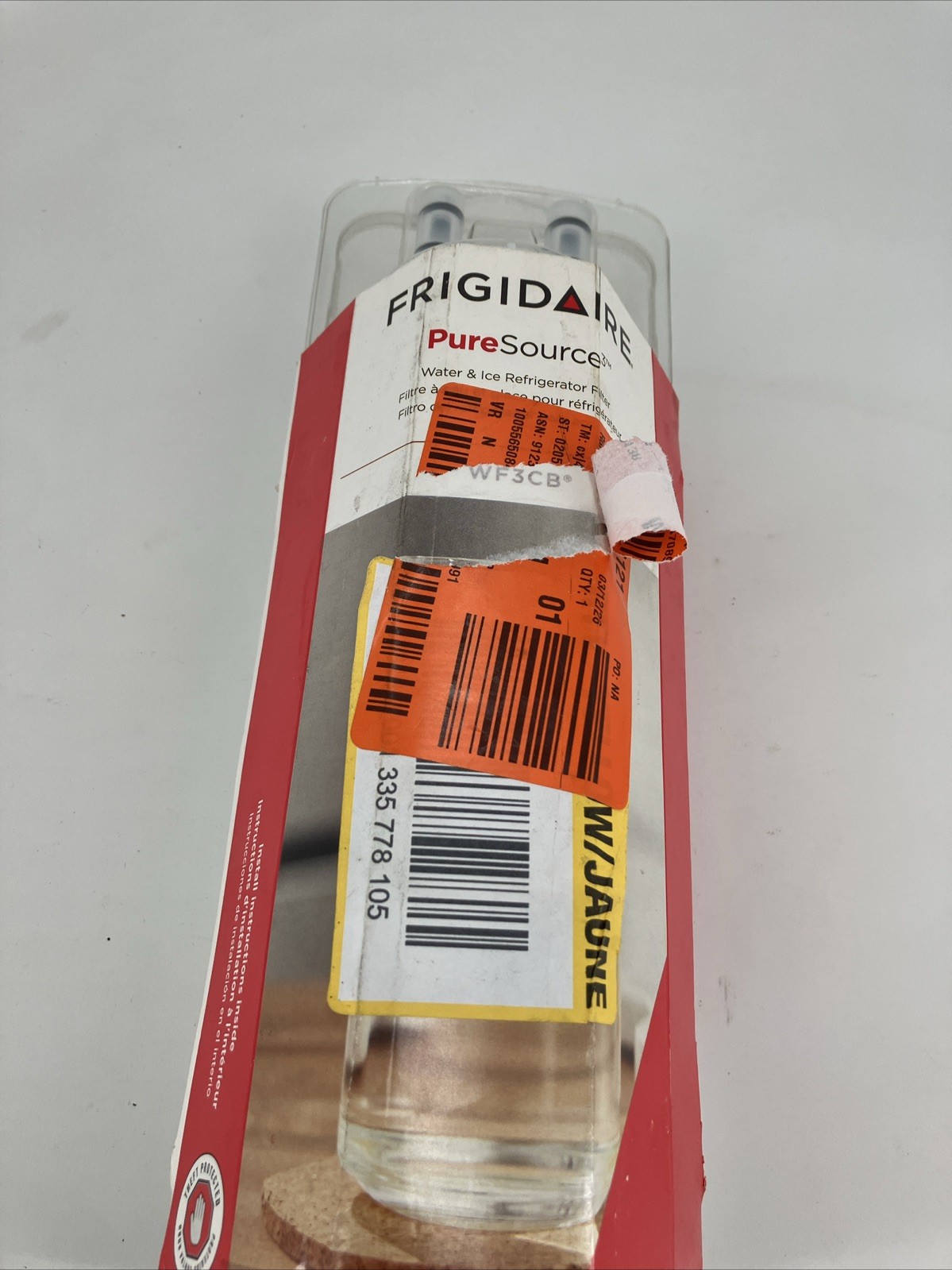 (1) Genuine Frigidaire Puresource3 Water Filter – WF3CB (White) Brand New