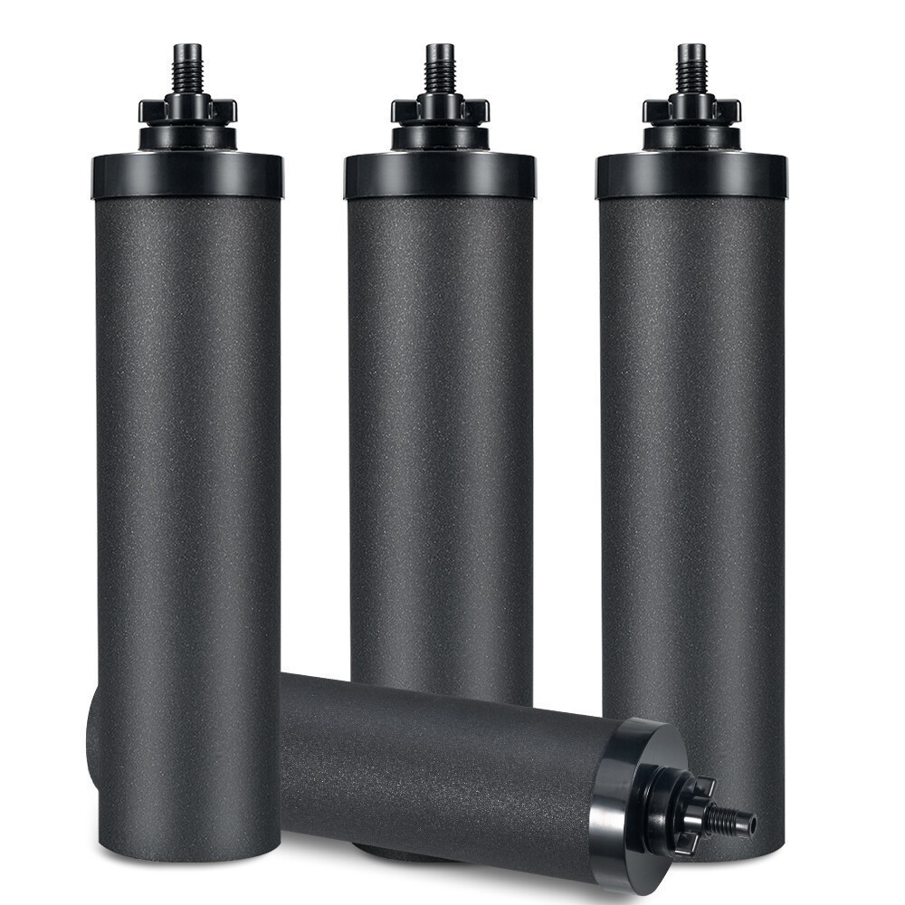 4Packs Water Filter Replacement for Berkey® BB9-2 Black Activated Carbon Filters