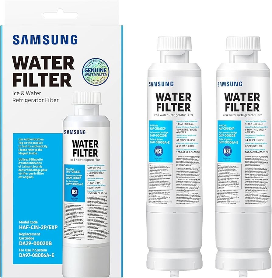 Samsung DA29-00020B Refrigerator Water Filter (2 Pack)