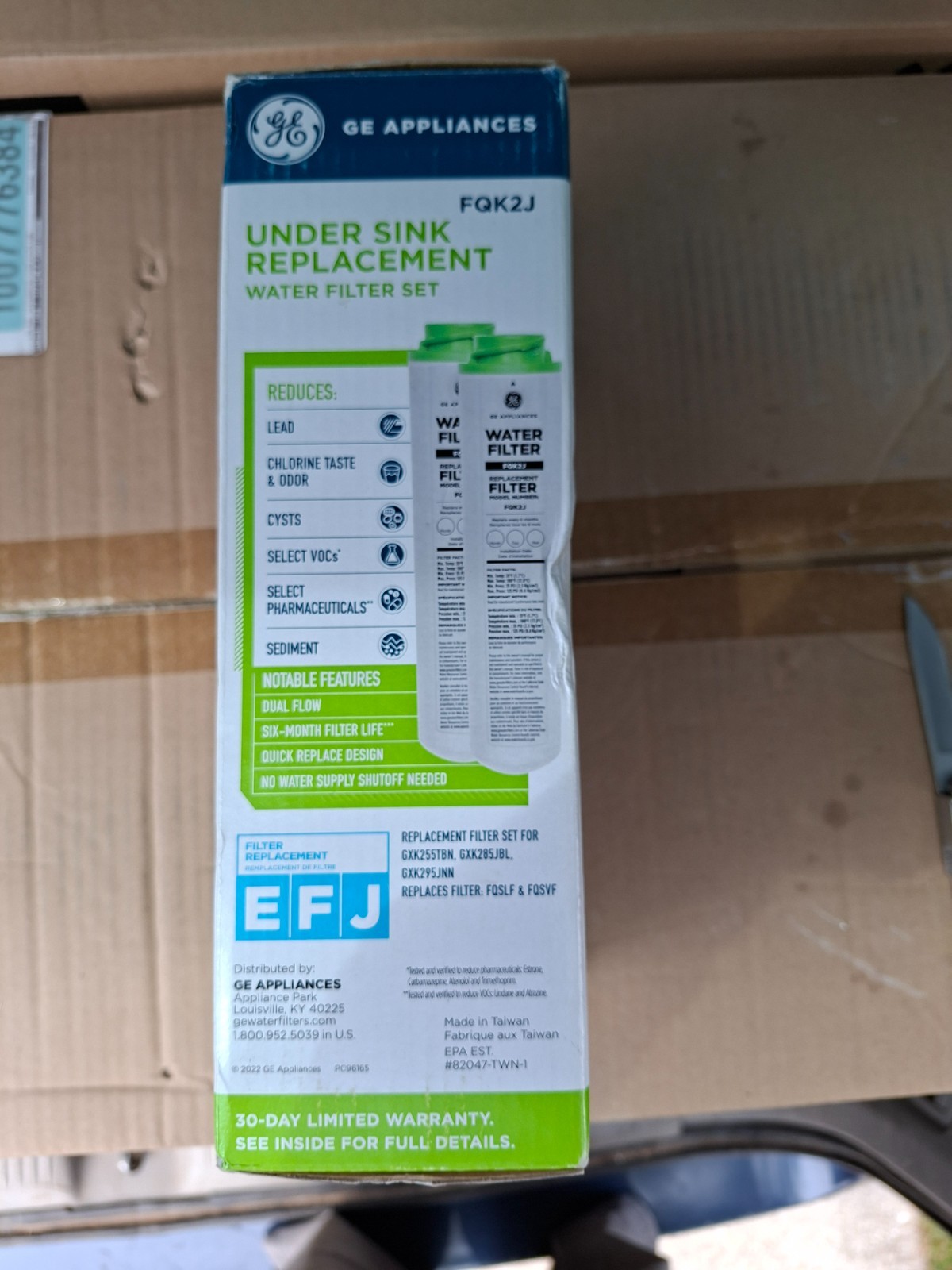 NEW GE Appliances SET OF TWO (x2) OEM Replacement Water Filters FQK2J #2xx