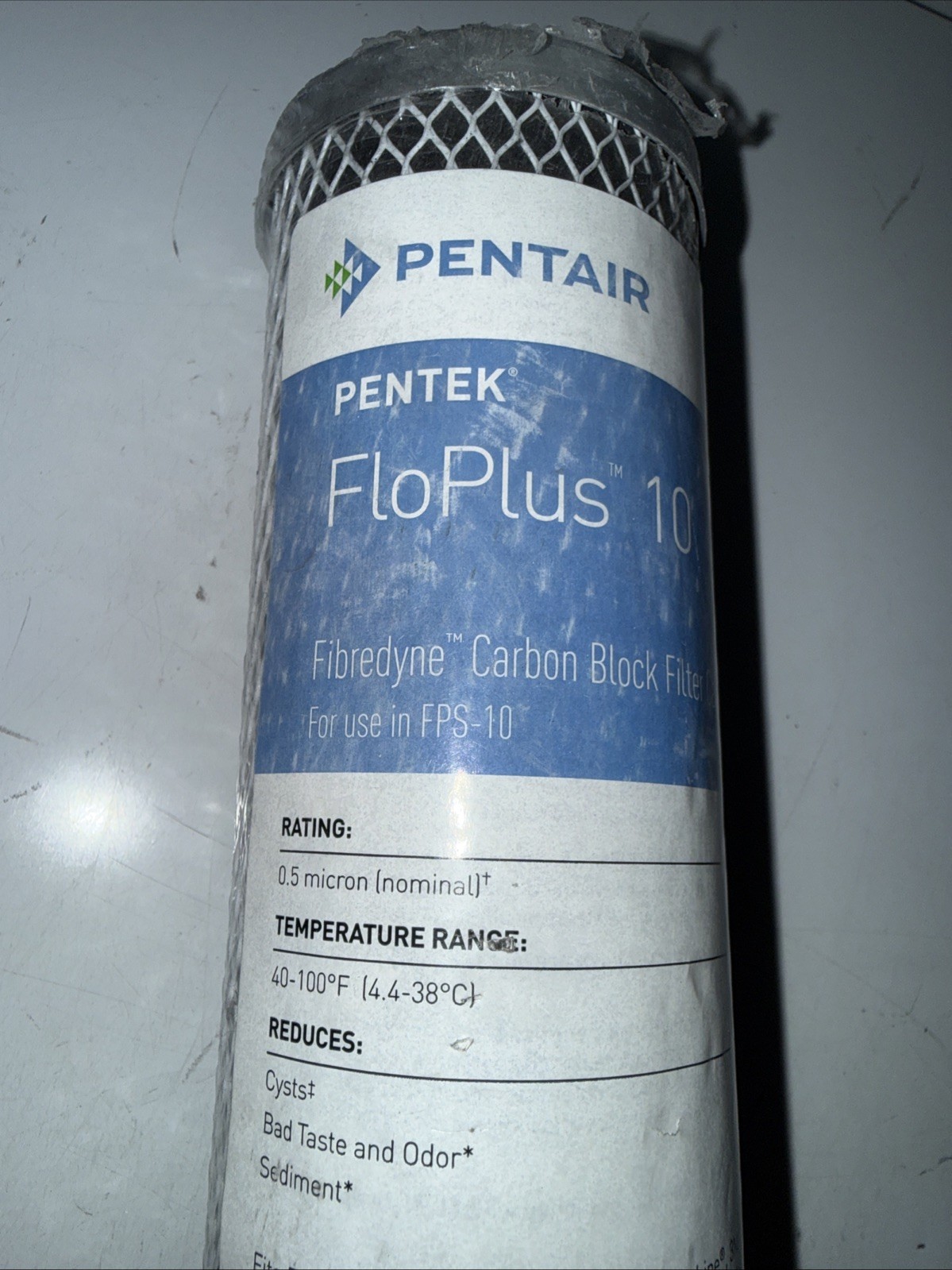Pentek FLOPLUS-10 0.5 Micron 10 x 2.5 Whole House Carbon Block Water Filter New