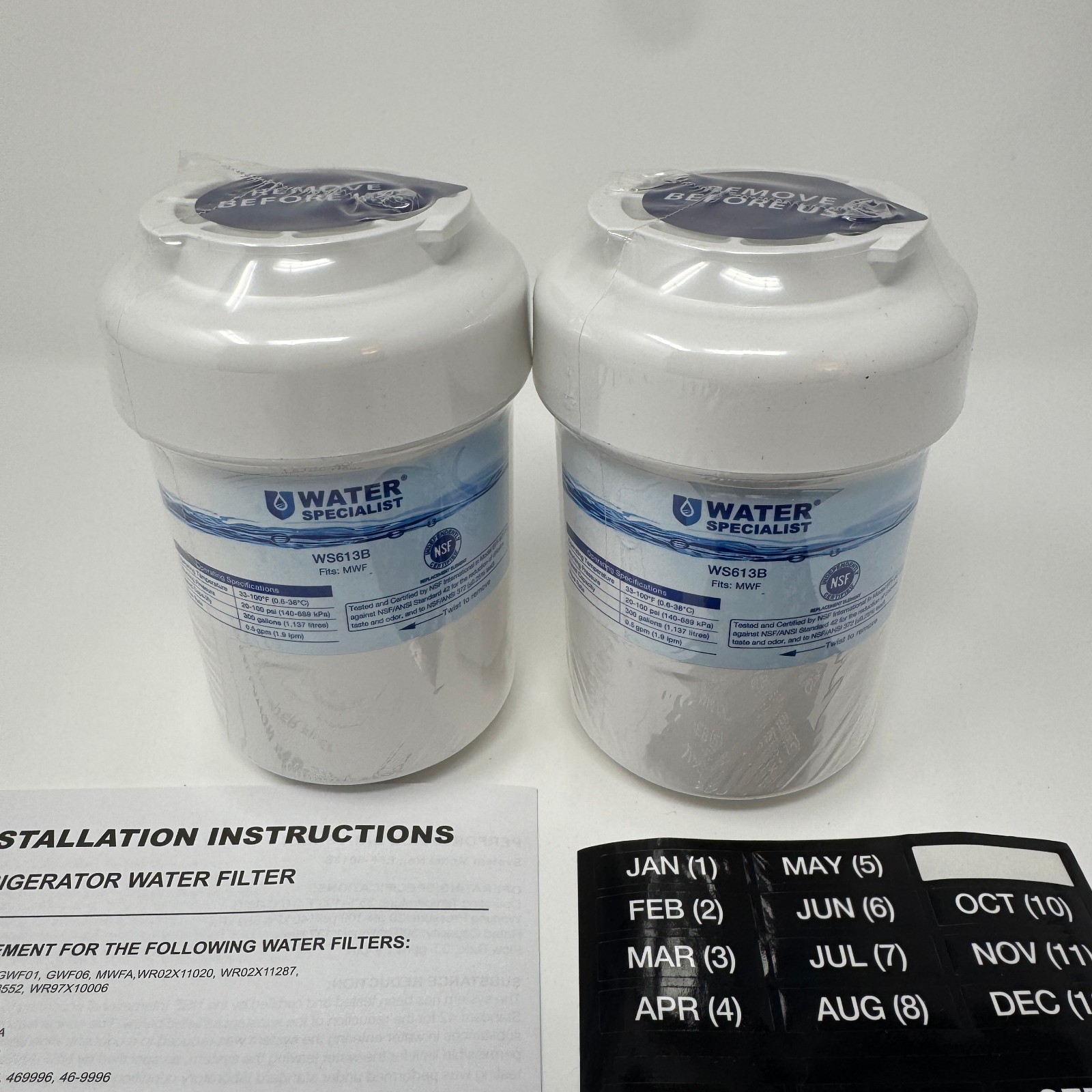Waterspecialist WS613B Replacement for GE MWF SmartWater MWFP 2-Pack Filters