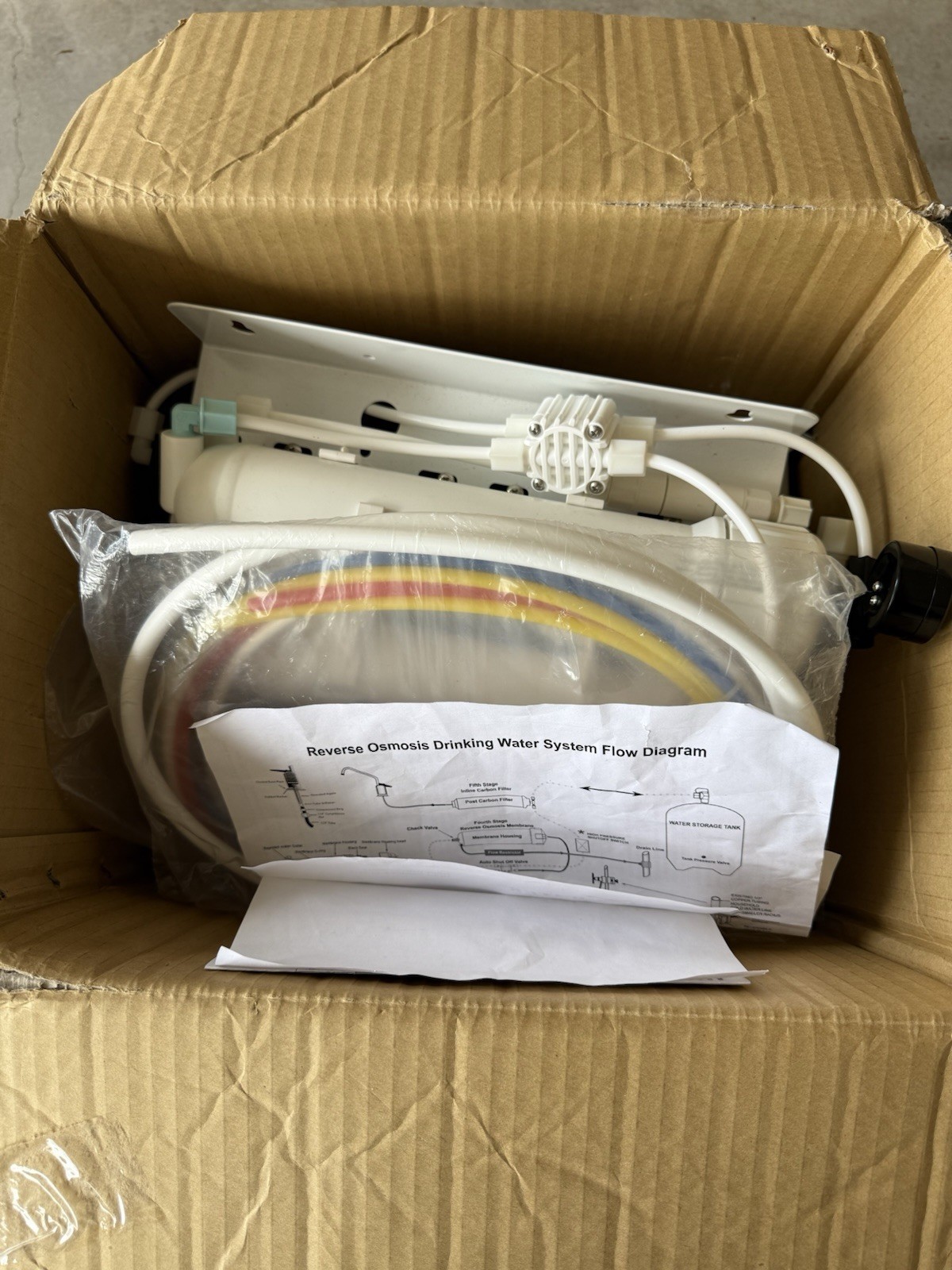 5 Stage Kitchen Home Drinking Reverse Osmosis System RO MAX Water Filters 50 GPD