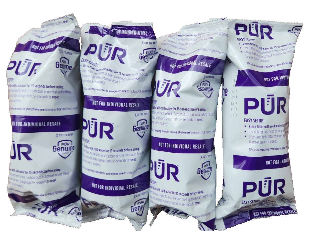 PUR PPF900Z Replacement Water Filters for PUR Pitcher 4-Count NEW SEALED