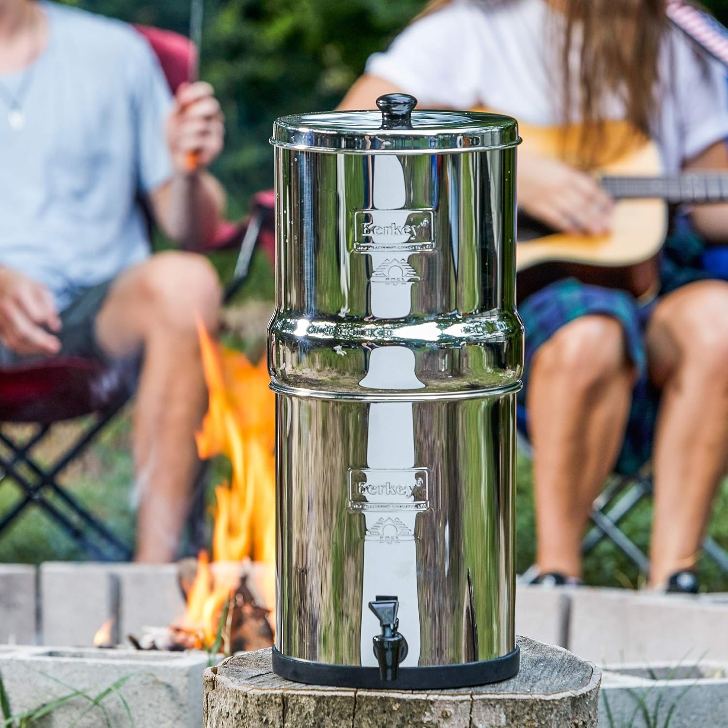 Portable Gravity Water Filter, 1.5 Gallon Capacity for Camping and Emergencies