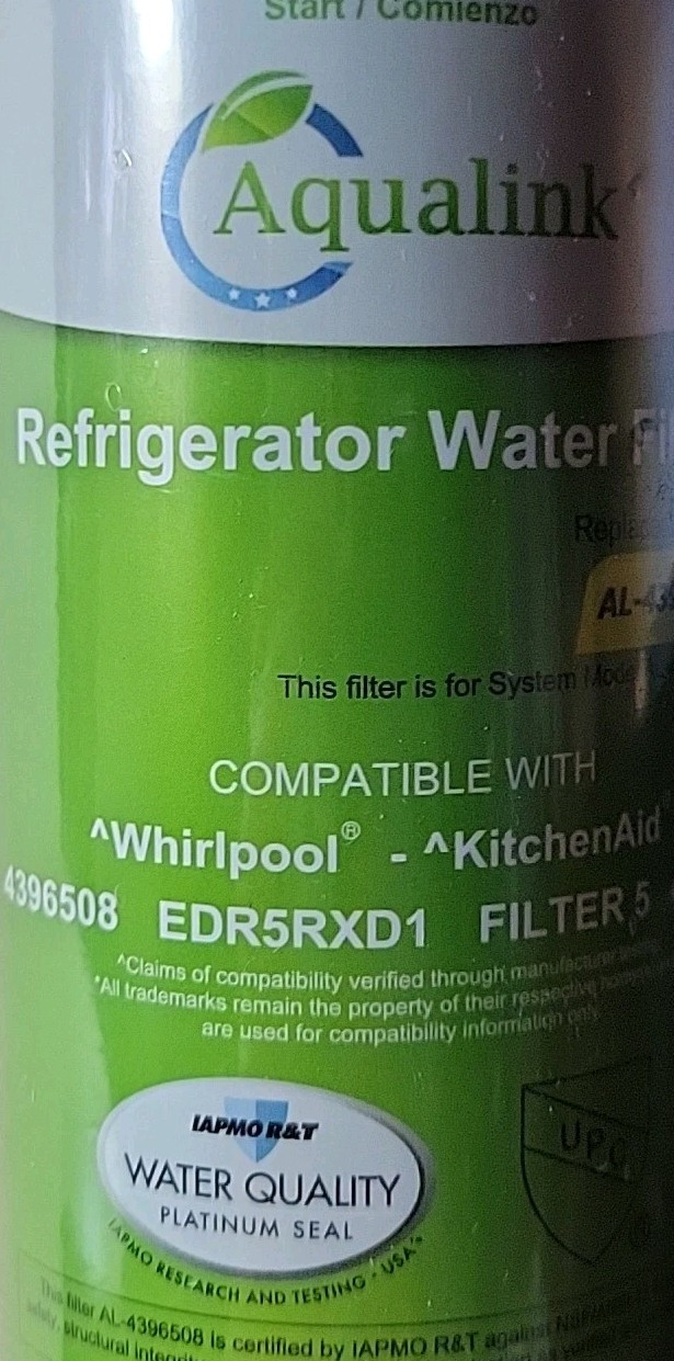 New Sealed Aqualink AL-4396508 Replacement for Whirlpool 4396508 Kenmore 469010