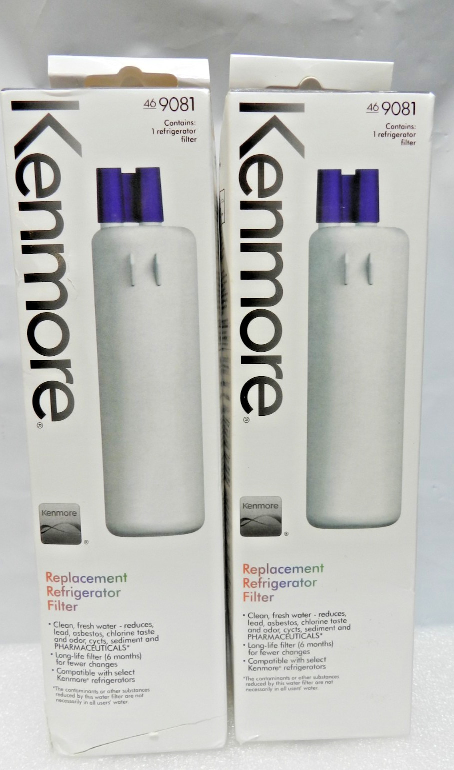 2 Pk Kenmore 9081 469081 46-9930 Replacement Refrigerator Ice Water Filter M54K