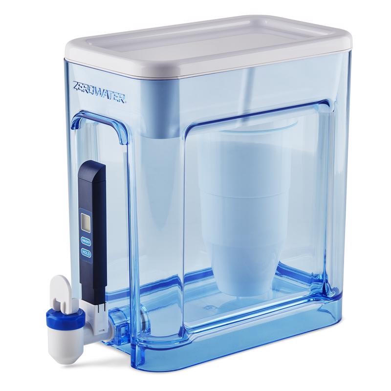 ZeroWater Ready-Read 22-Cup Blue/White Water Filtration Dispenser