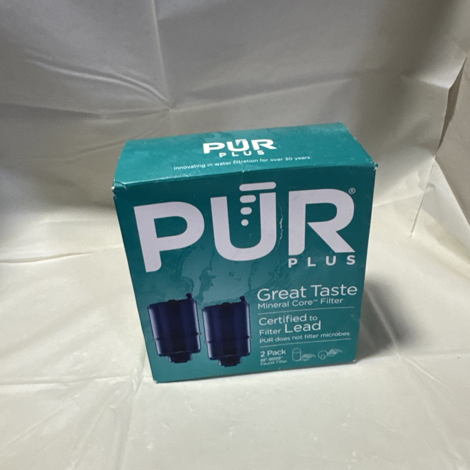 PUR PLUS 2 Pack Replacement Water Filter Mineral Clear Faucet RF – 9999 Pair NEW