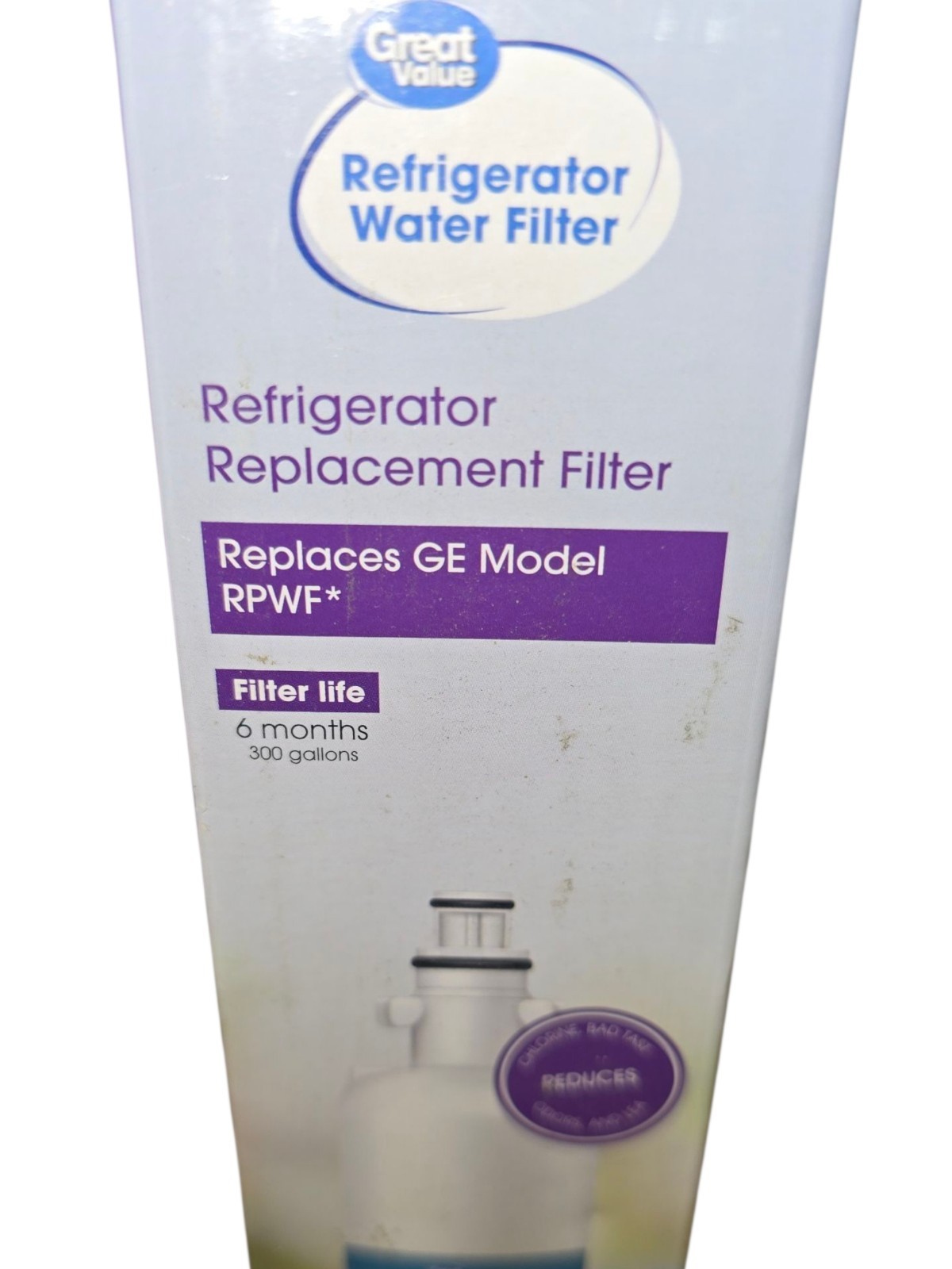 Great Value Refrigerator Water Replacement Filter For GE RPWF New