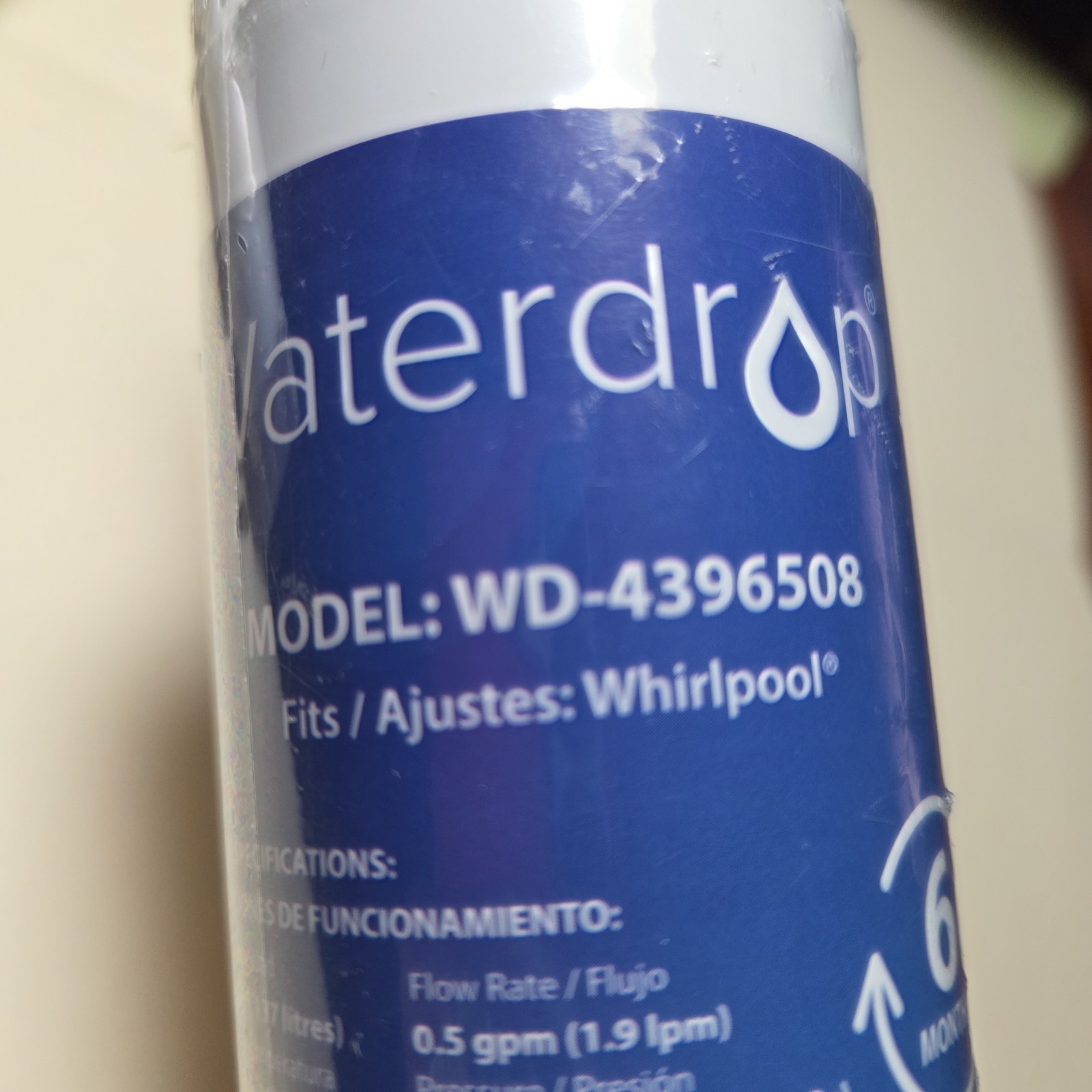 Lot Of 2 Waterdrop WD-4396508 Water Filters For Whirlpool New Factory Sealed