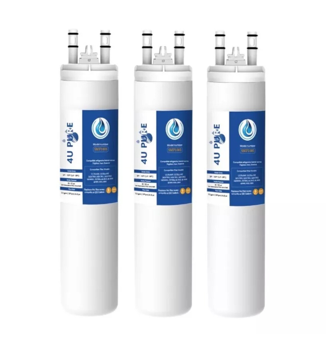 Set 3 Water Filter 4U Pure Replacement EPTW Urce Ultra SMF1005 US SELLER