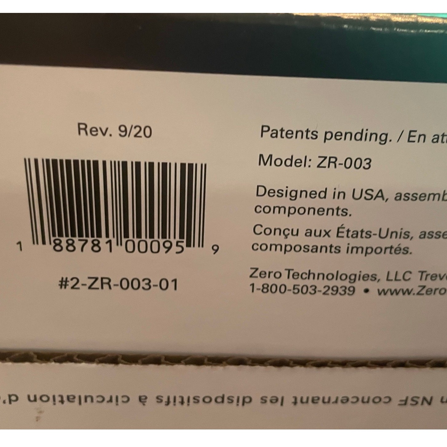 3 Pack Zero Water 5-Stage Replacement Filters IAPMO Certified 0 TDS ZR-003 New