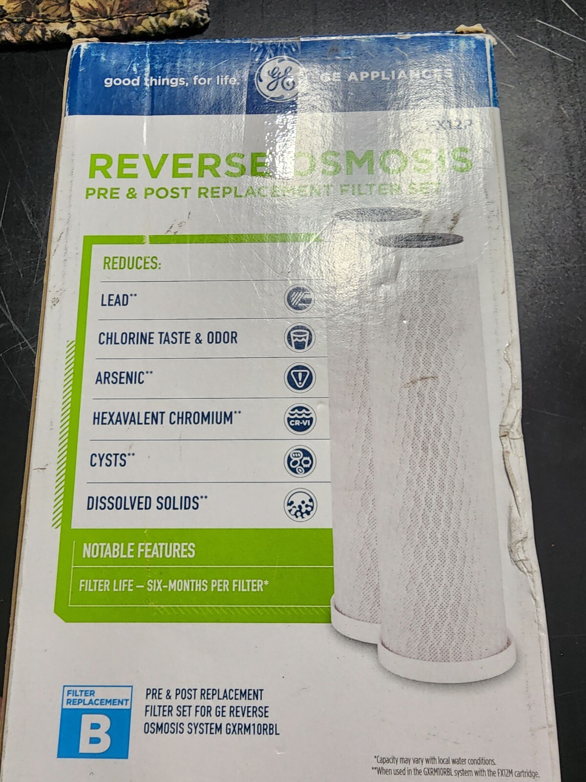 ​GE FX12P Reverse Osmosis Pre & Post Replacement Filter Set New old stock