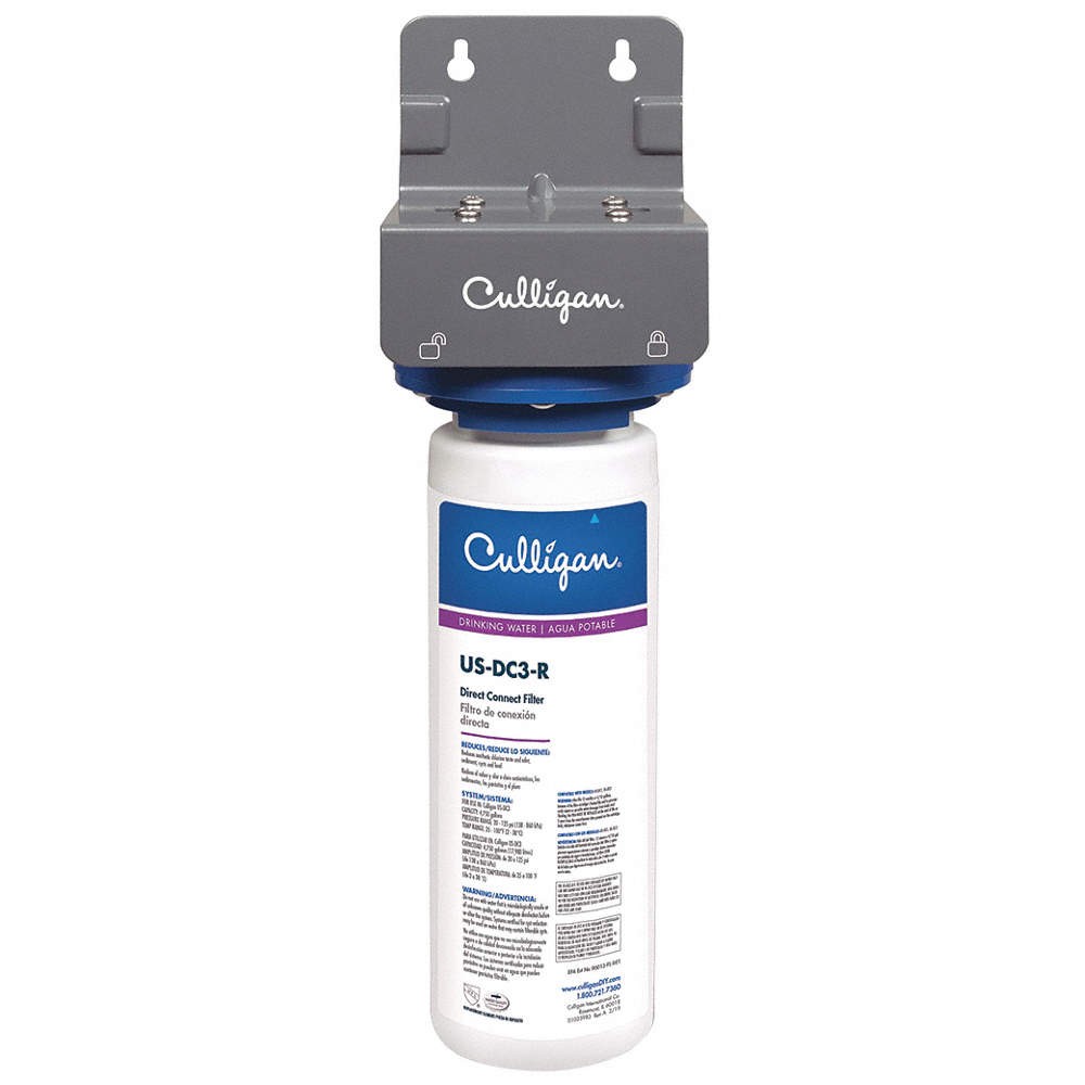 CULLIGAN US-DC3 Water Filter System,0.5 micron,15 1/2″ H 55NA34