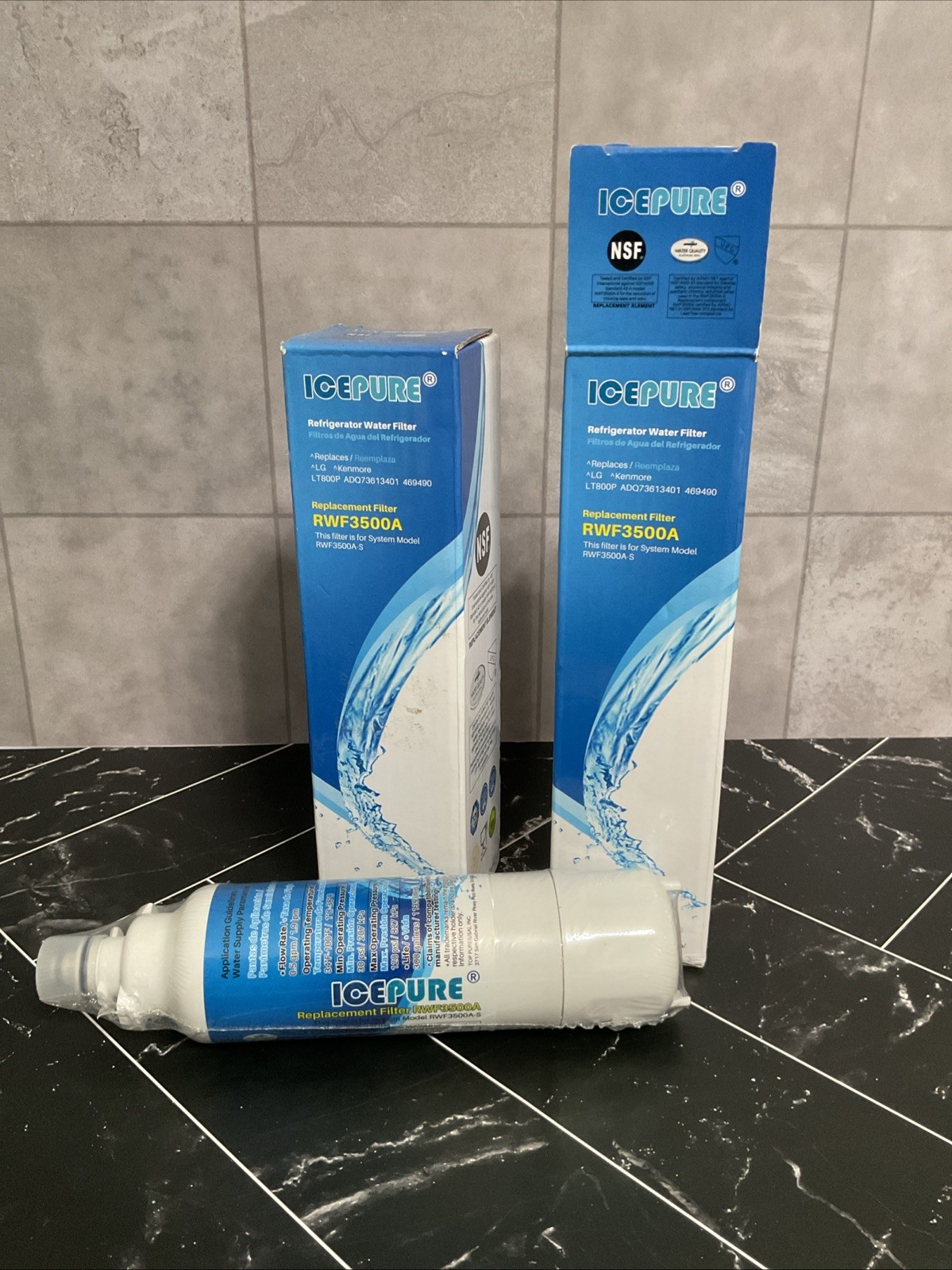 IcePure RWF3500A Refrigerator Water Filter (2 Count)