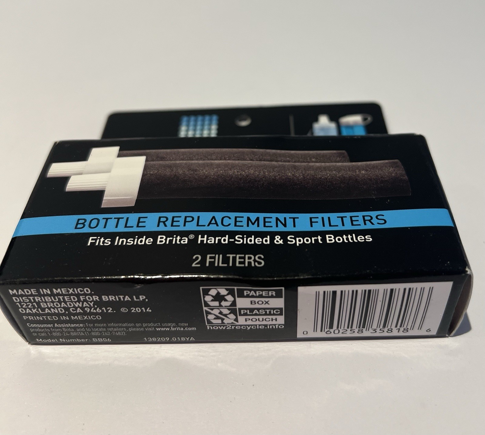 4 Packs Of 💙 2 Brita Bottle Replacement Filters Fits Hard Sided & Sport Bottle