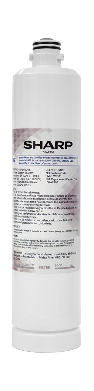 Sharp SJWF300 Replacement Water Filter for French Door Refrigerator SJF2955KS