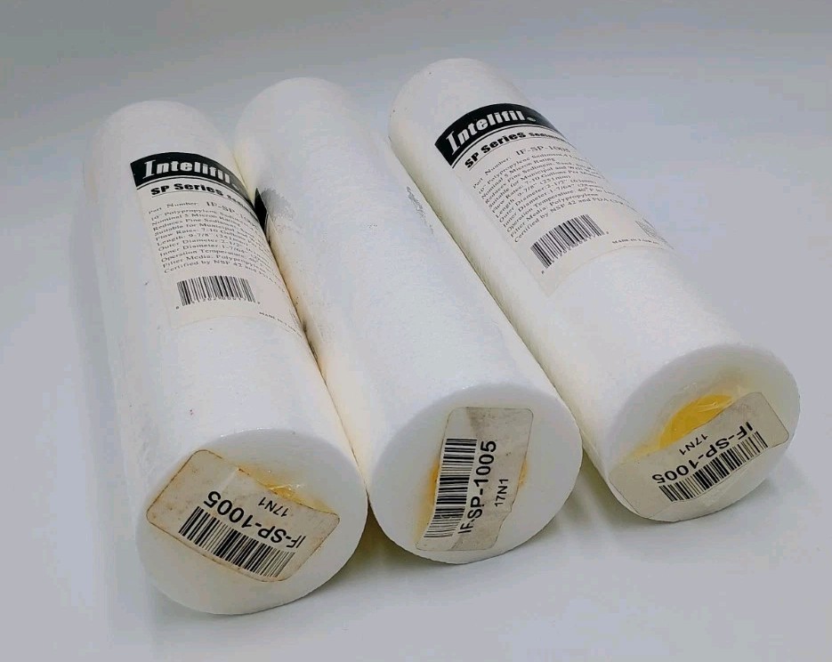 3 Intelifil SP Series Sediment Filters PP10 IF-SP-1005 10″ Polypropylene Filters