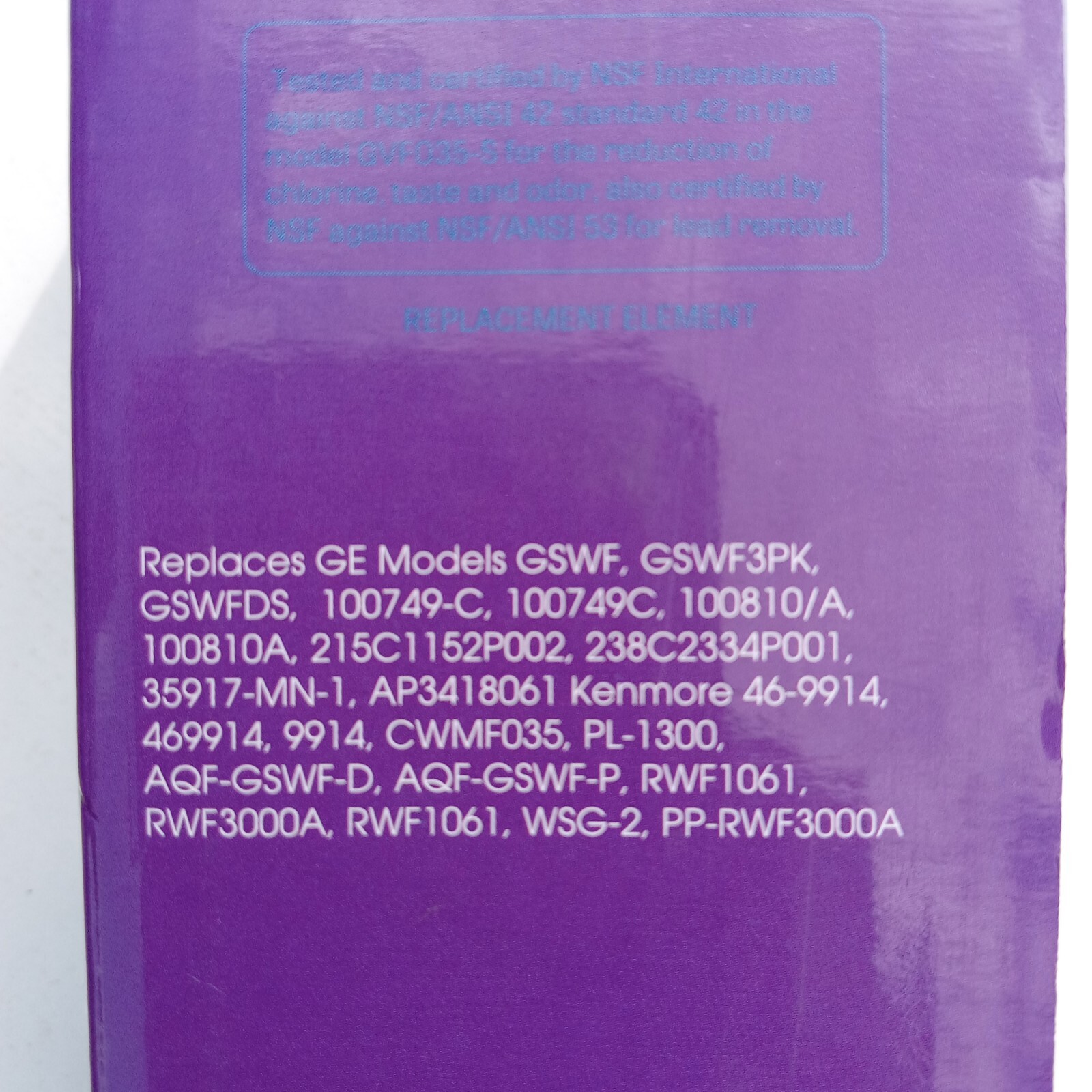 Great Value Refrigerator Replacement Water Filter for GE GSWF & Kenmore 46-9914