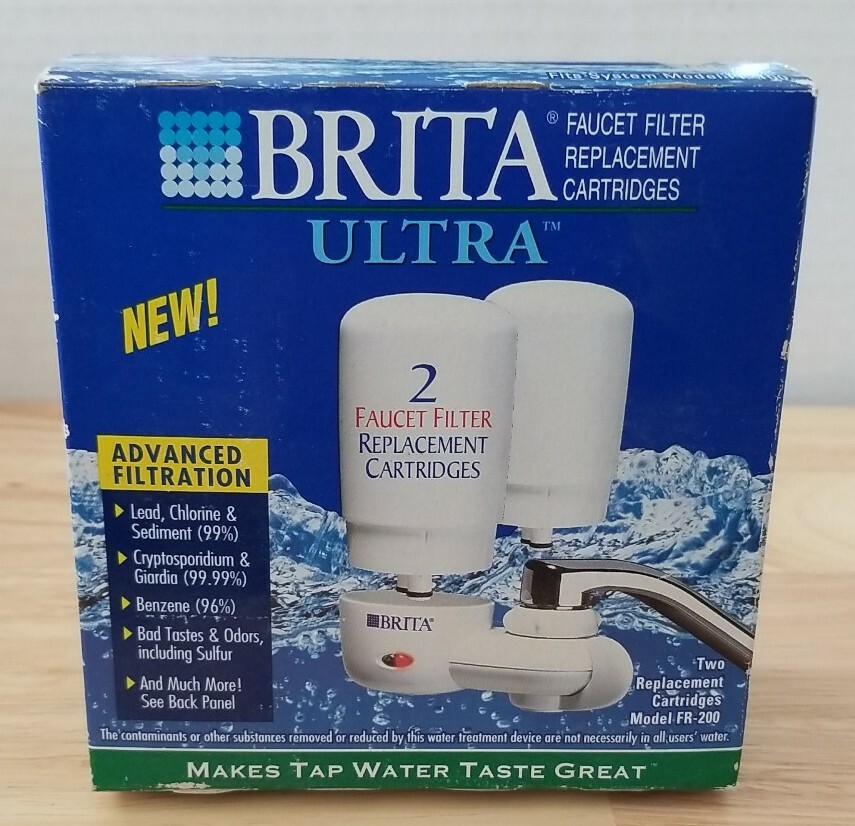 Brita Ultra Faucet Filter Two Replacment Cartridges -White «SEE PICS»
