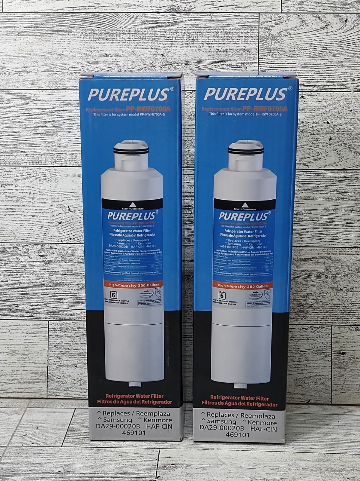 Lot of 2 NEW PUREPLUS PP-RWF0700A Refrigerator Water Filter Replacement 300 Gal.
